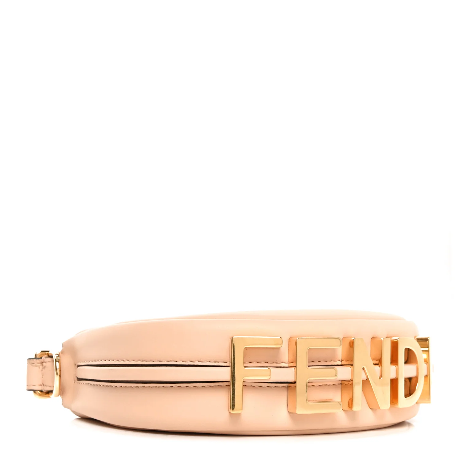 Vitello Grace Matte Nano Fendigraphy Hobo Charm Light Rose - Image 4