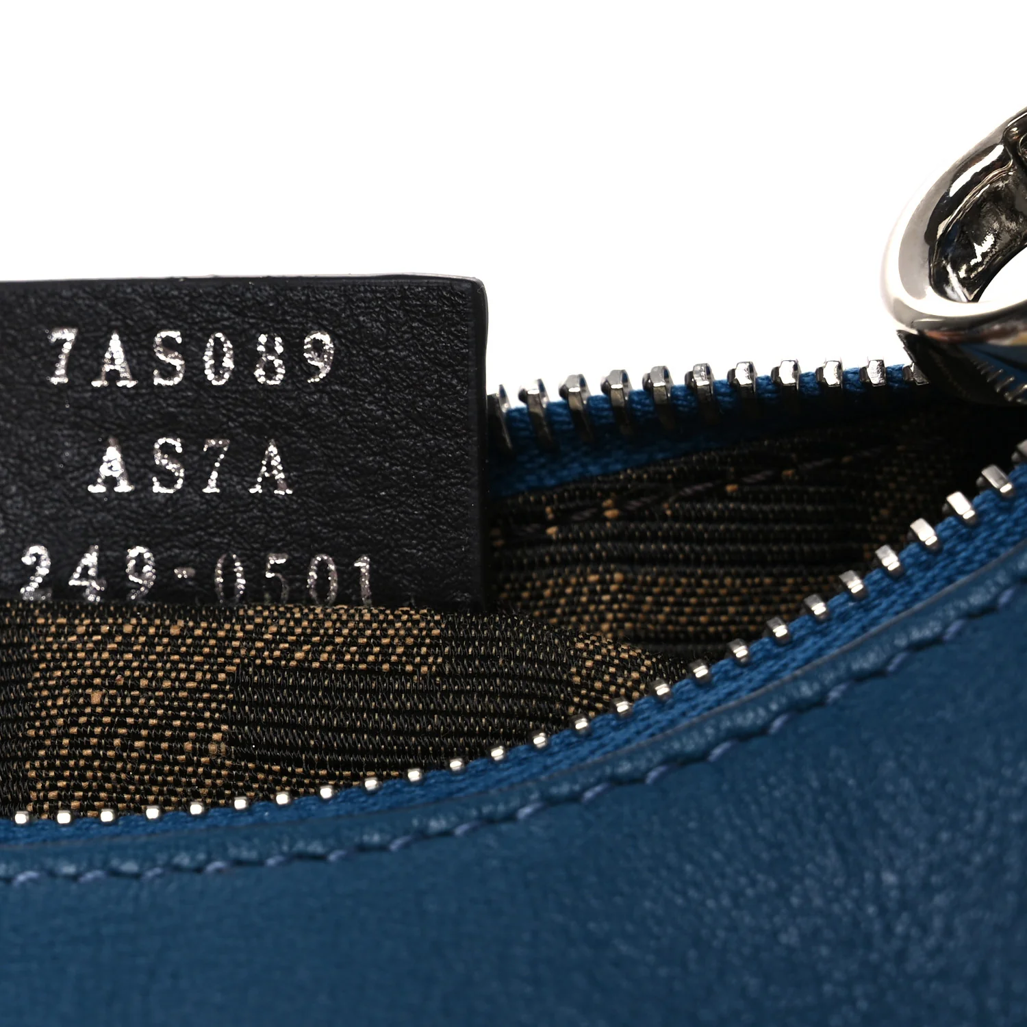 Vitello Grace Matte Nano Fendigraphy Hobo Charm Mirto - Image 7