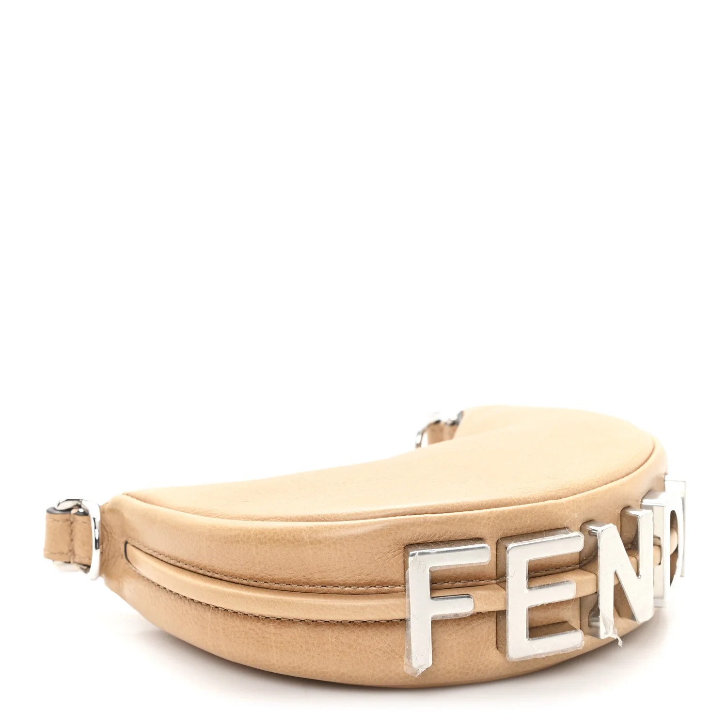 Vitello Grace Nano Fendigraphy Hobo Charm Miele Scuro - Image 3