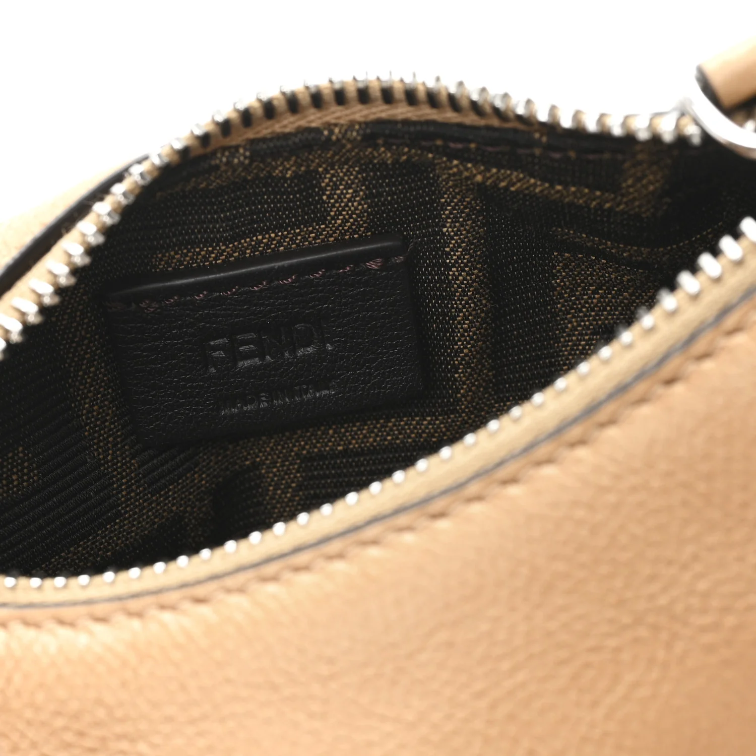 Vitello Grace Nano Fendigraphy Hobo Charm Miele Scuro - Image 4