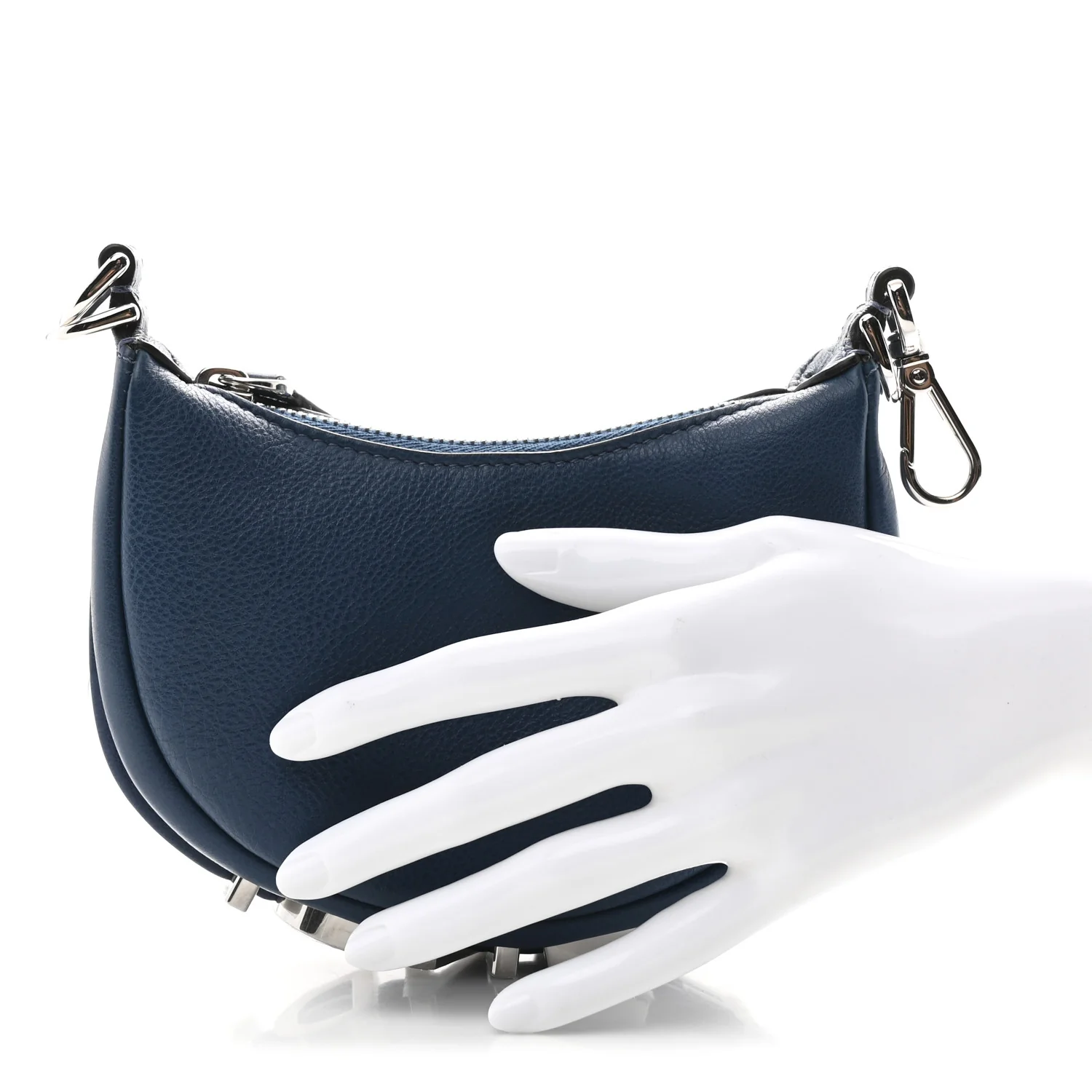 Vitello Grace New Matte Nano Fendigraphy Hobo Charm Mirto - Image 3