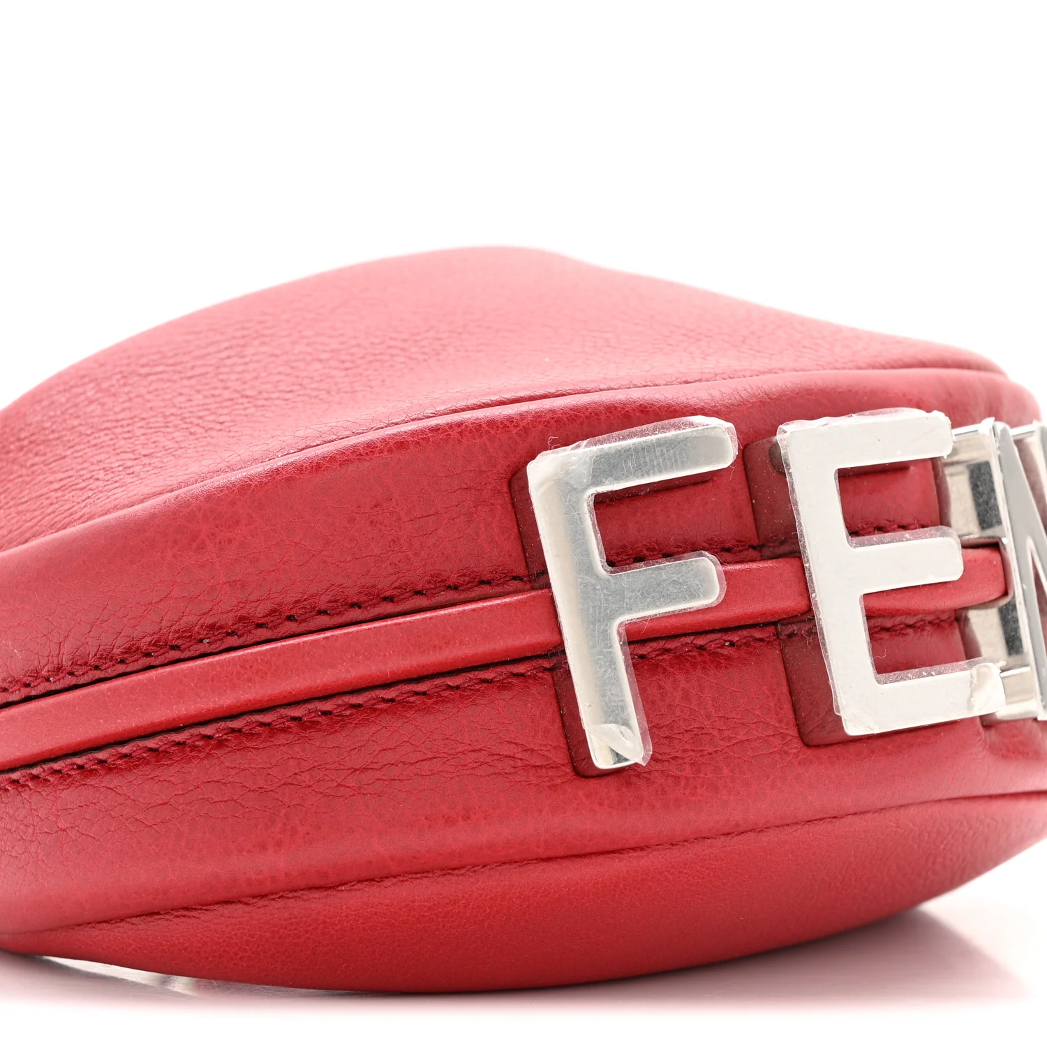 Vitello Grace New Matte Nano Fendigraphy Hobo Charm Scarlet - Image 10
