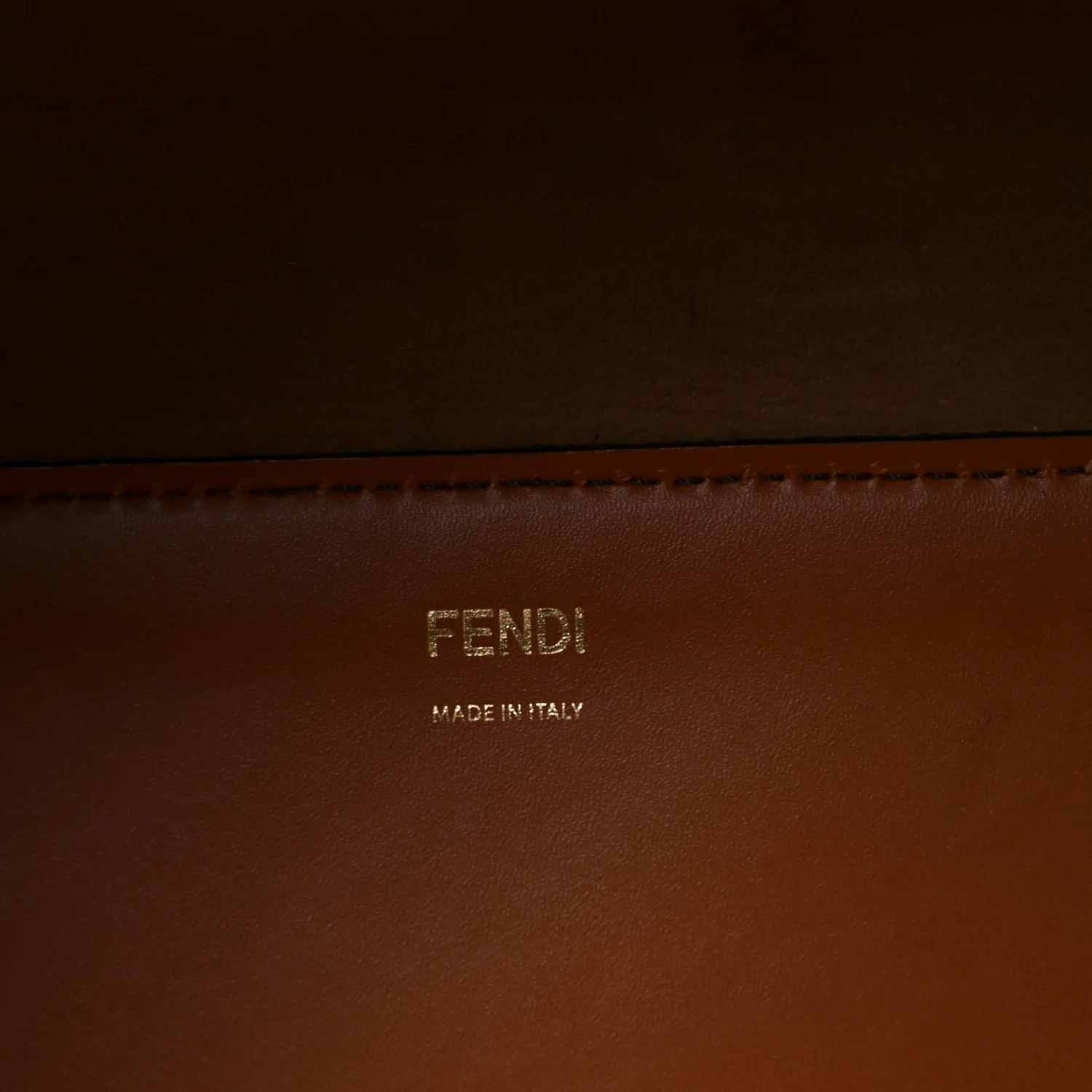 Vitello King Plexiglass Large Fendi Sunshine Shopper Tote Cuoio - Image 6