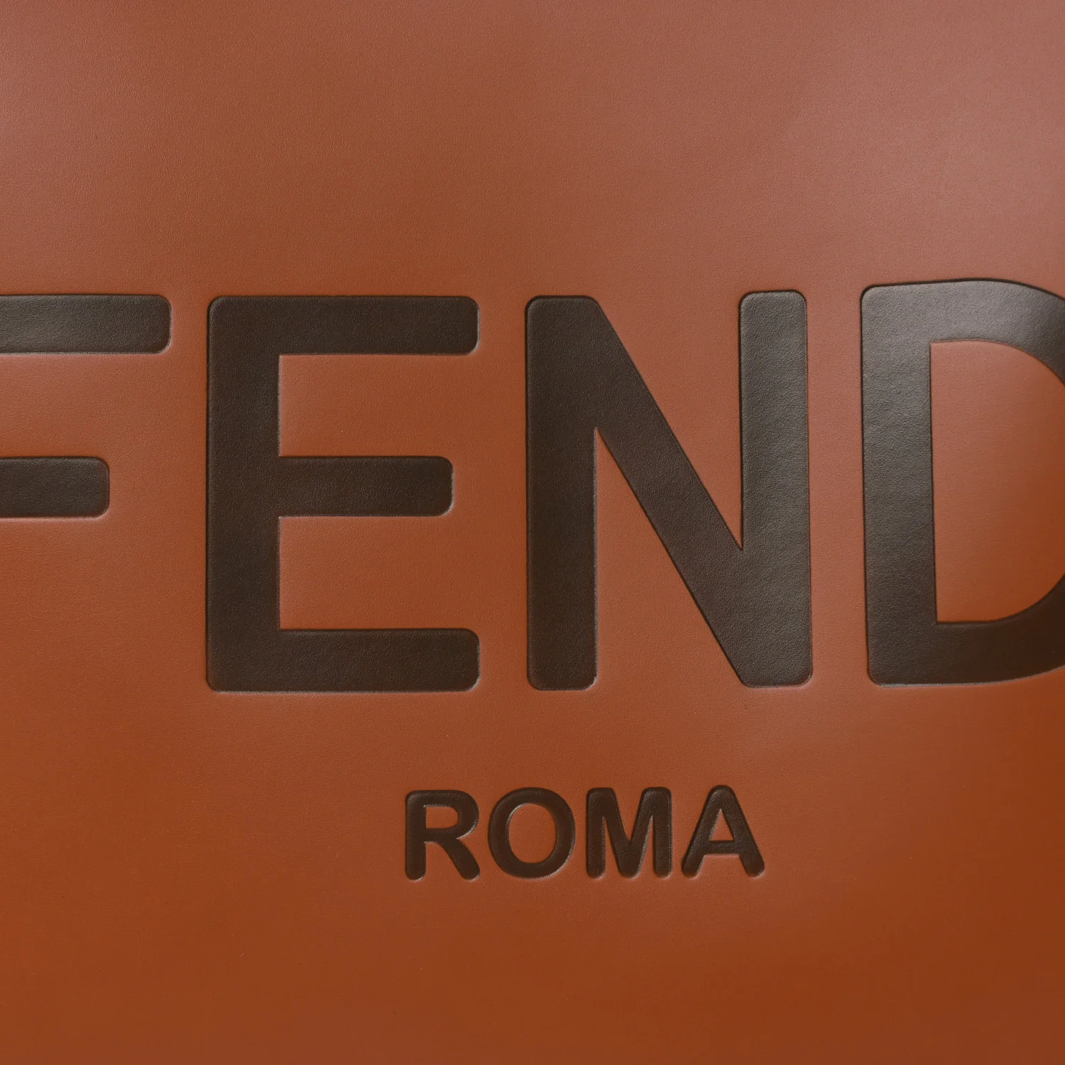Vitello King Plexiglass Medium Fendi Sunshine Shopper Tote Cuoio - Image 7