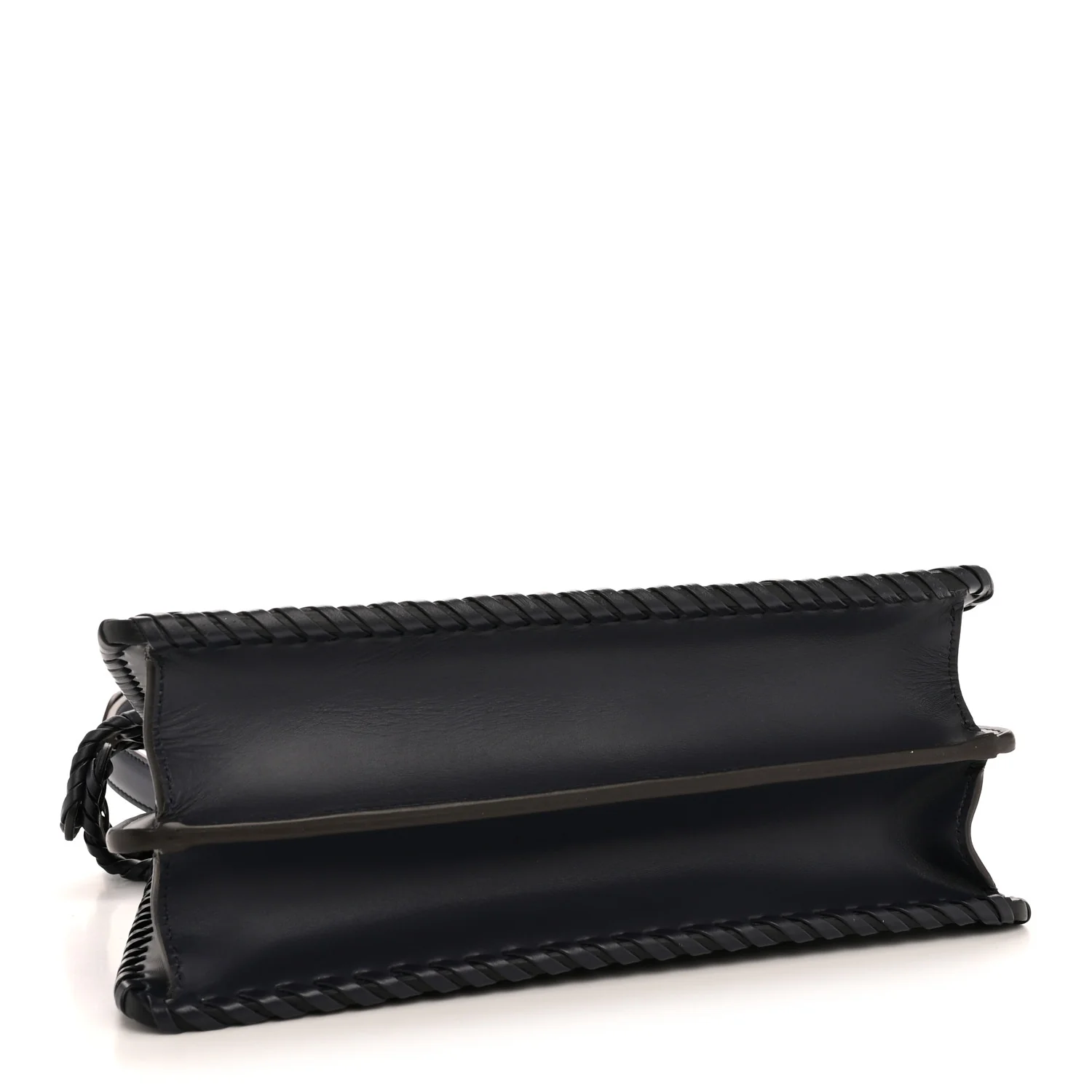Vitello King Shiny Nappa Intreccio Petite Peekaboo I SEE U Satchel Midnight - Image 4