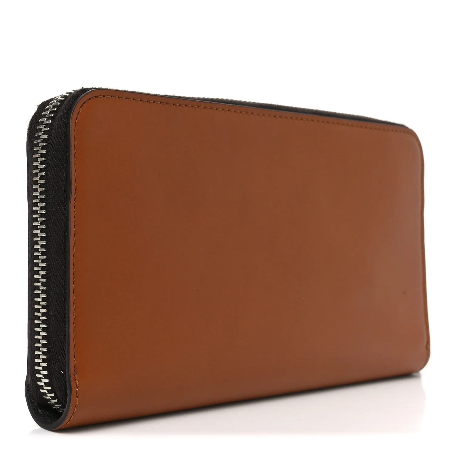 Vitello King Tamponato Logo Embossed Zip Around Wallet Cuoio - Image 3