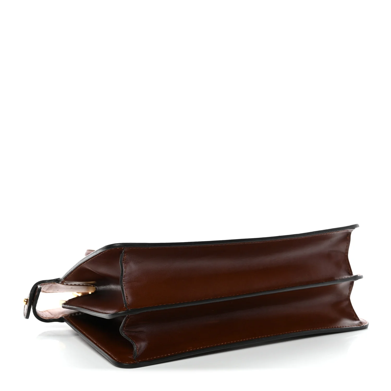 Vitello King Tamponato Medium Peekaboo I SEE U East West Satchel Cuoio - Image 4