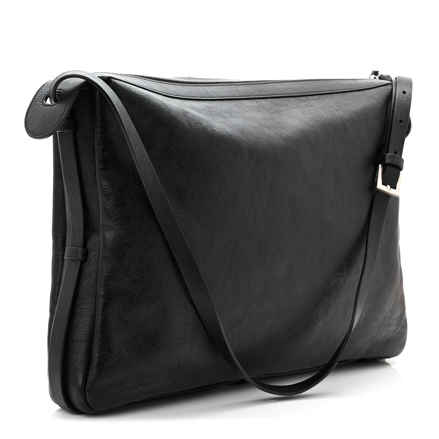 Vitello Large Simply Fendi Shoulder Bag Black - Image 3