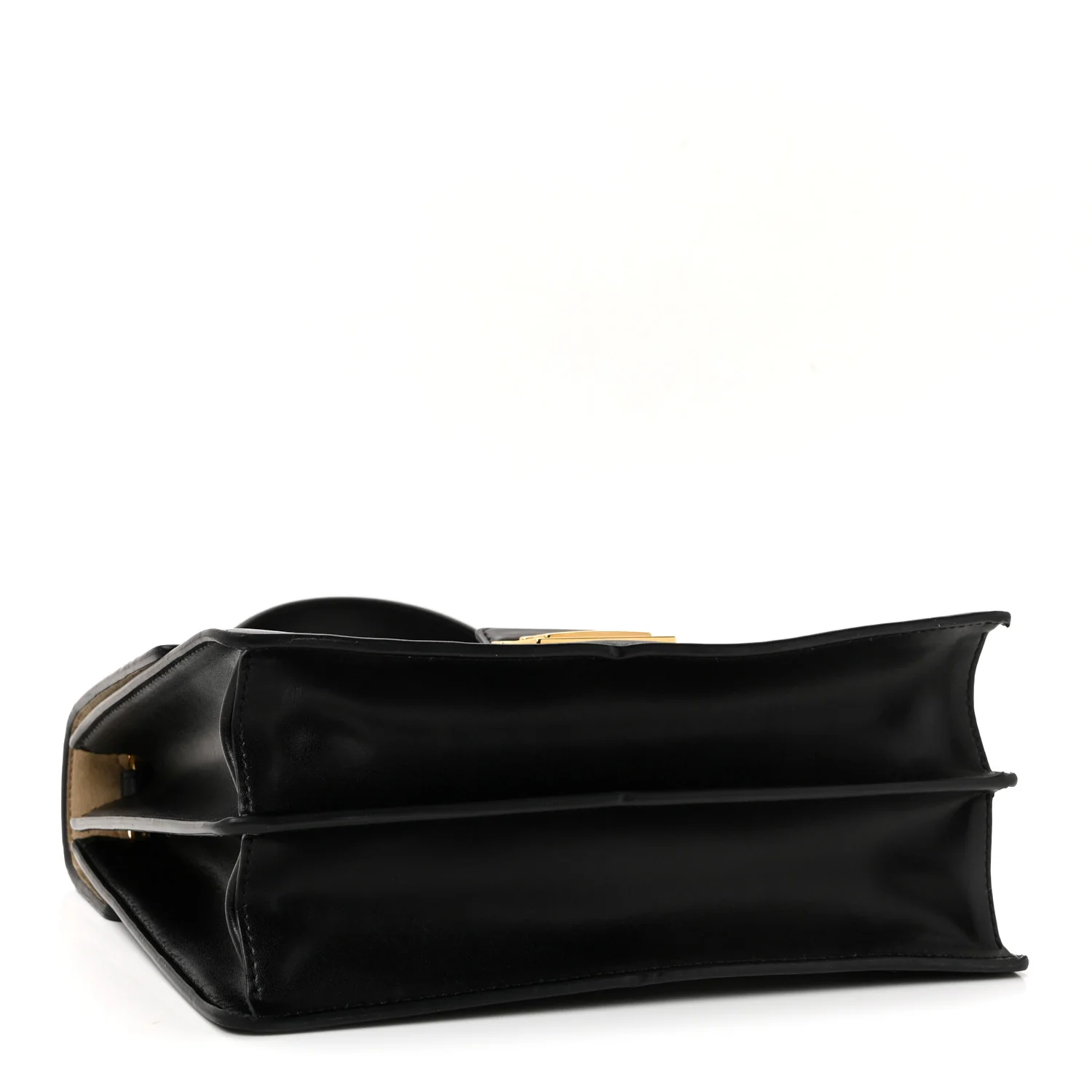 Vitello Liberty Bi-Color FF 1974 Embossed Kan U Shoulder Bag Black Maya - Image 4