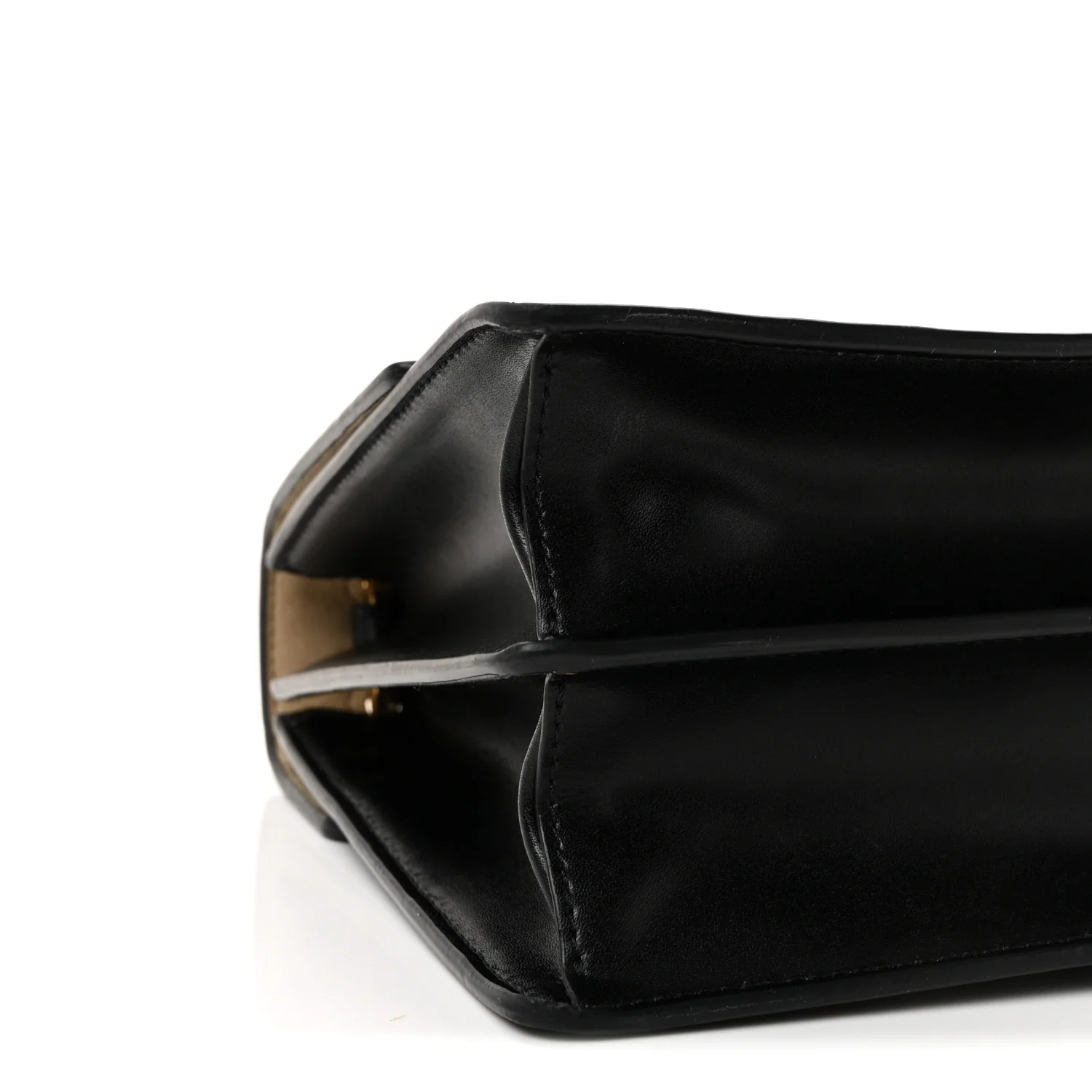 Vitello Liberty Bi-Color FF 1974 Embossed Kan U Shoulder Bag Black Maya - Image 9