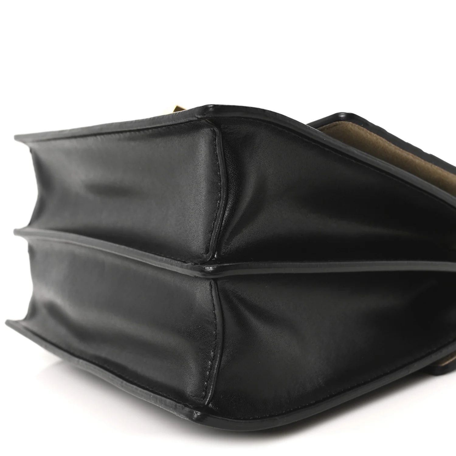 Vitello Liberty Bi-Color FF 1974 Embossed Small Kan I Shoulder Bag Black Maya - Image 10