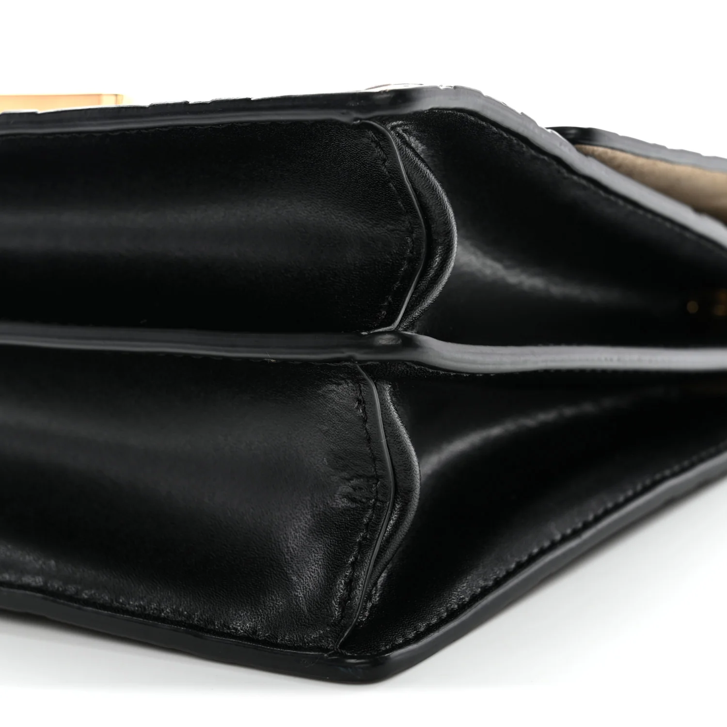 Vitello Liberty Bi-Color FF 1974 Embossed Small Kan U Shoulder Bag Maya Black - Image 27