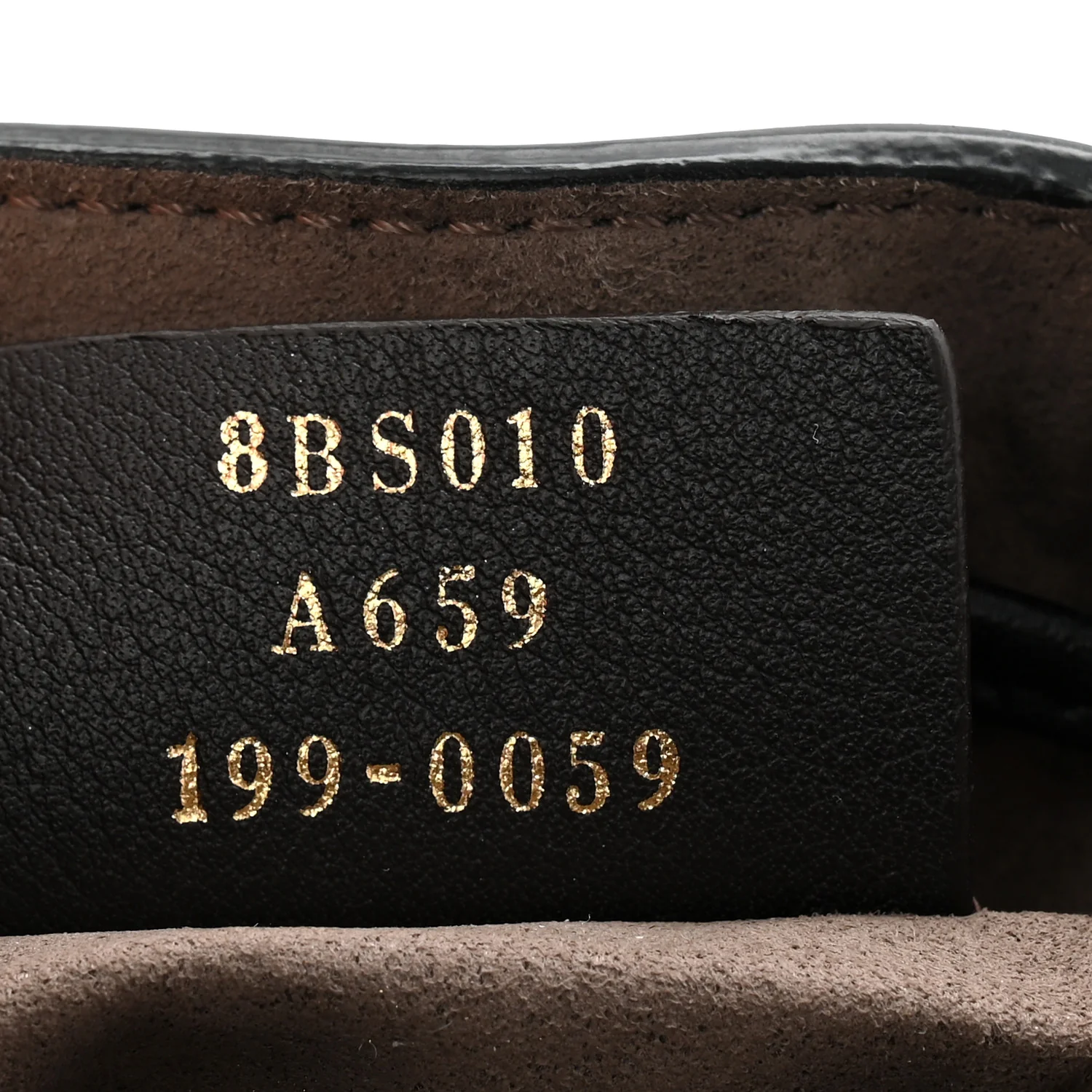 Vitello Liberty F is Fendi Bi-Color FF 1974 Embossed Mini Mon Tresor Bucket Bag Maya Black - Image 12