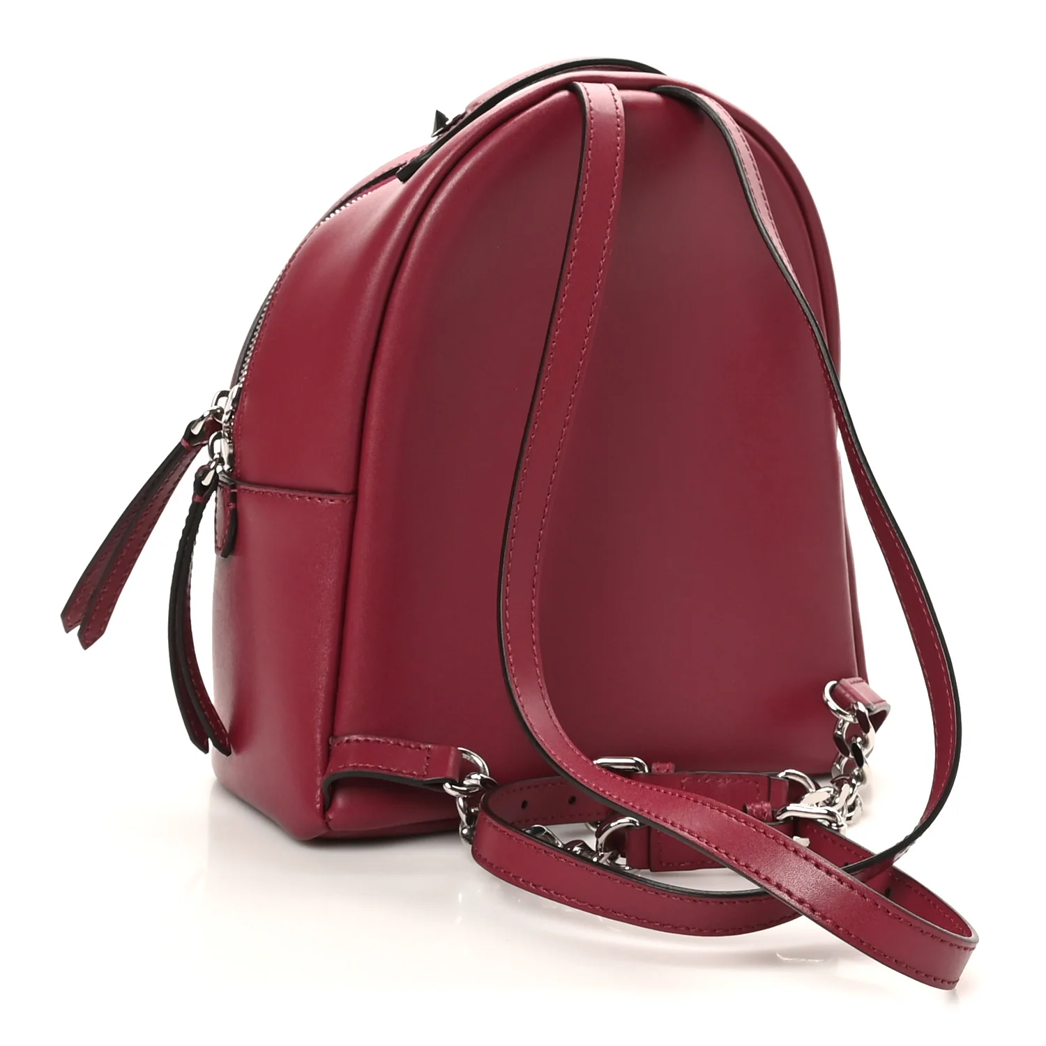 Vitello Liberty Pearl Romantic Bow Mini Backpack Black Cherry - Image 3