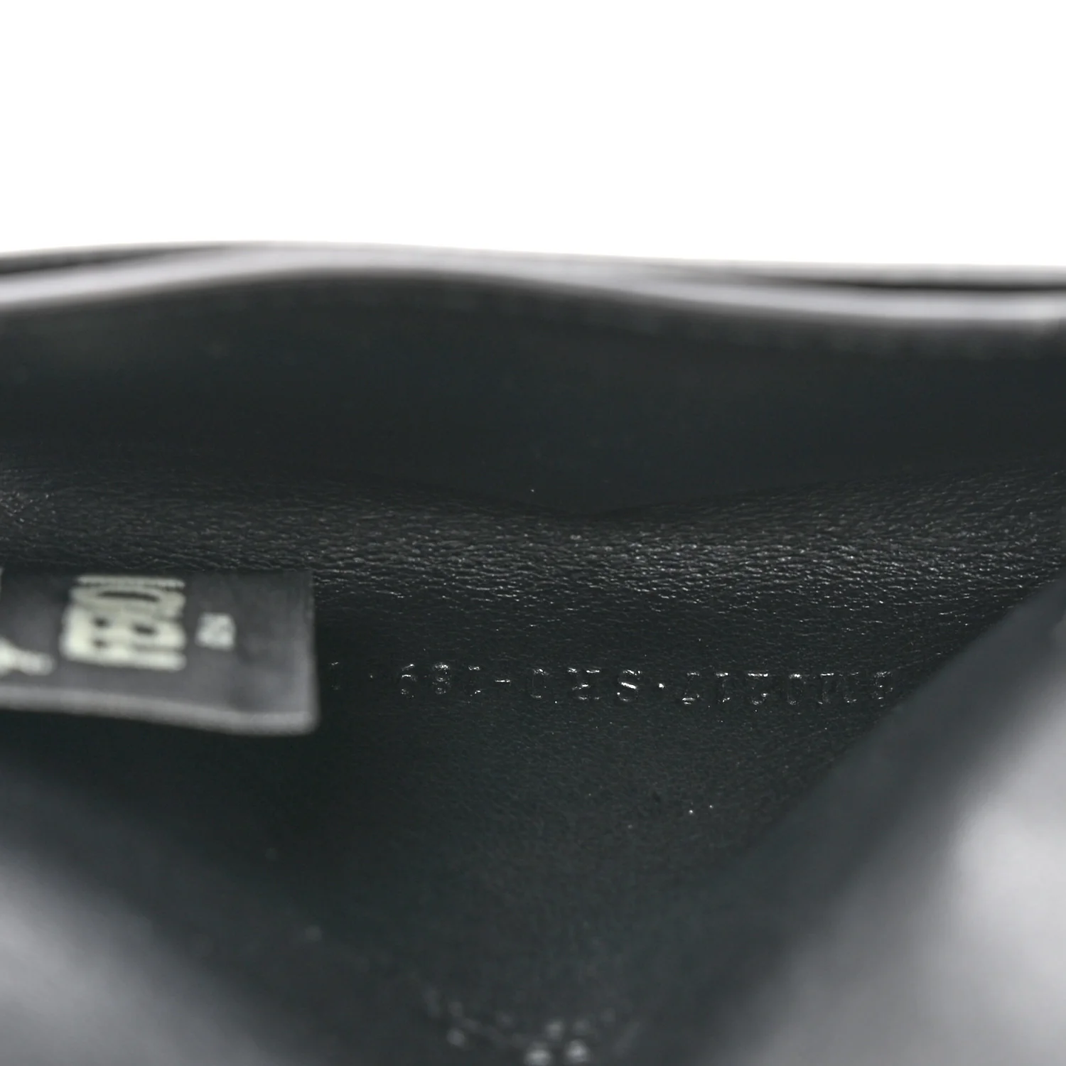 Vitello Liberty Studded Fold Over Card Holder Black - Image 5