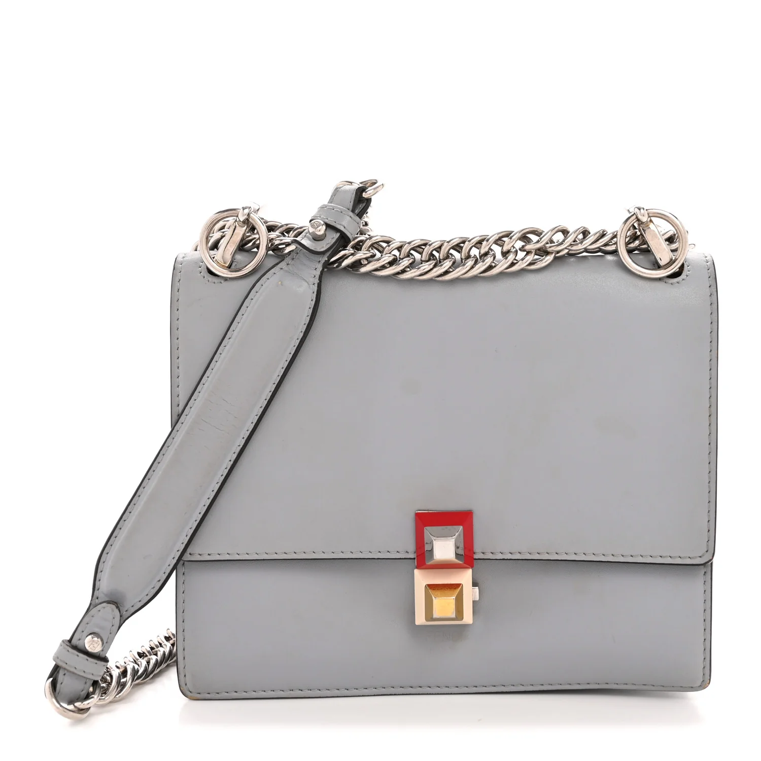 Vitello Liberty Studded Small Kan I Shoulder Bag Ardesia Multicolor