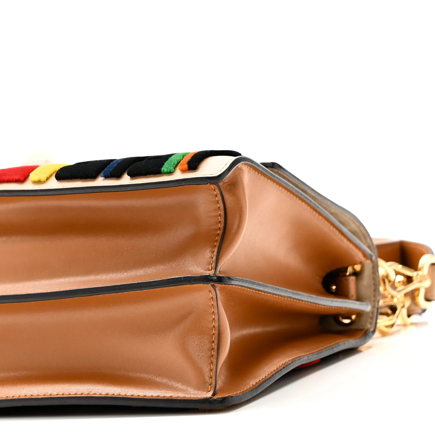 Vitello Liberty Velvet FF Multicolor Kan I Shoulder Bag Multicolor Cuoio - Image 10