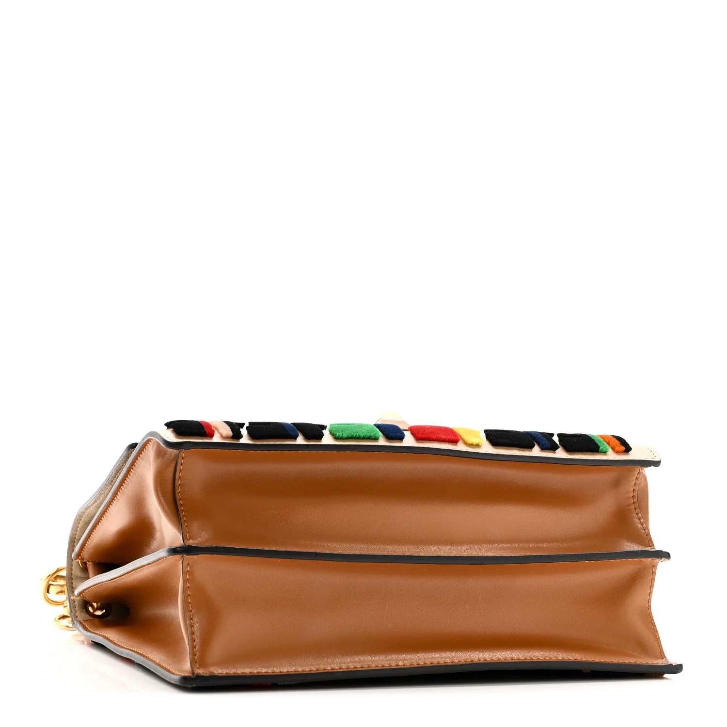 Vitello Liberty Velvet FF Multicolor Kan I Shoulder Bag Multicolor Cuoio - Image 4
