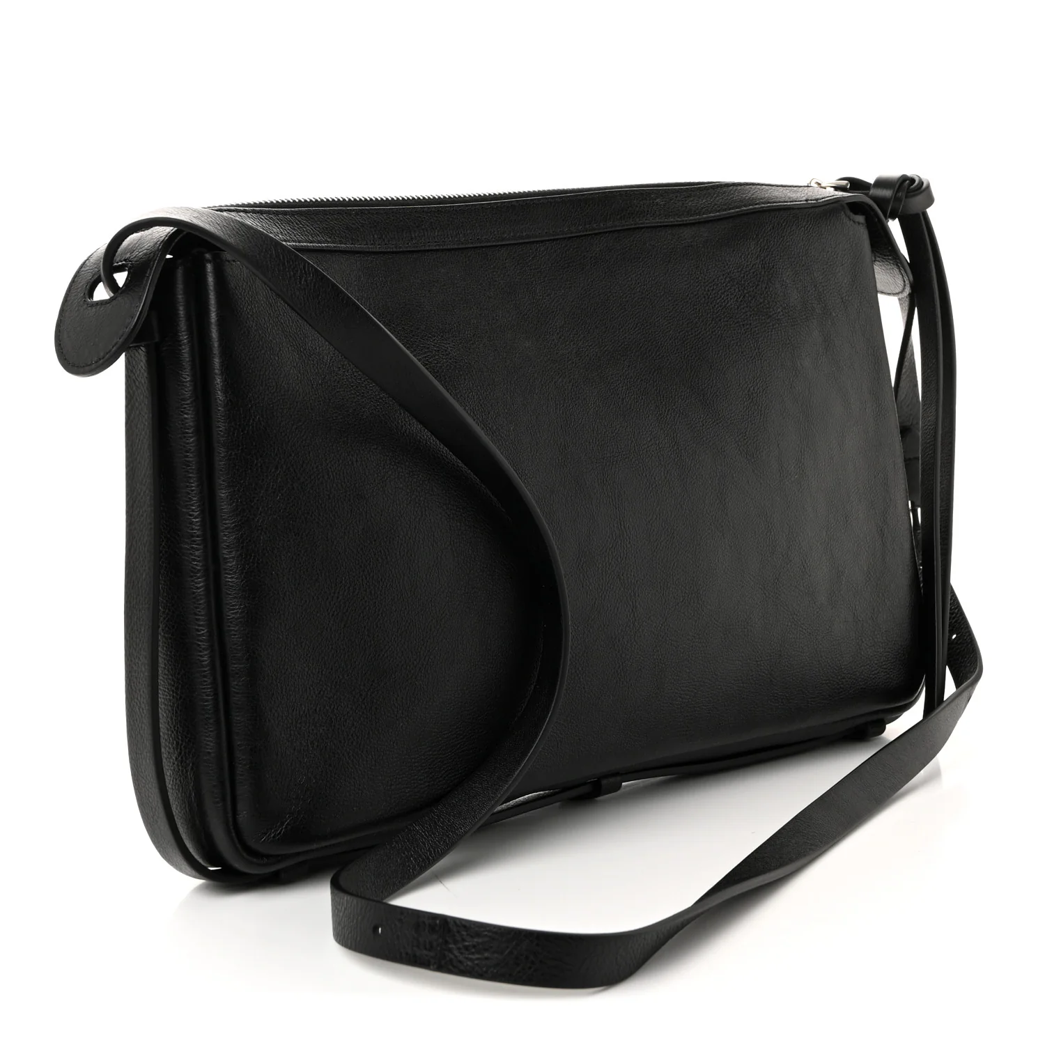 Vitello Medium Simply Fendi Shoulder Bag Black - Image 3