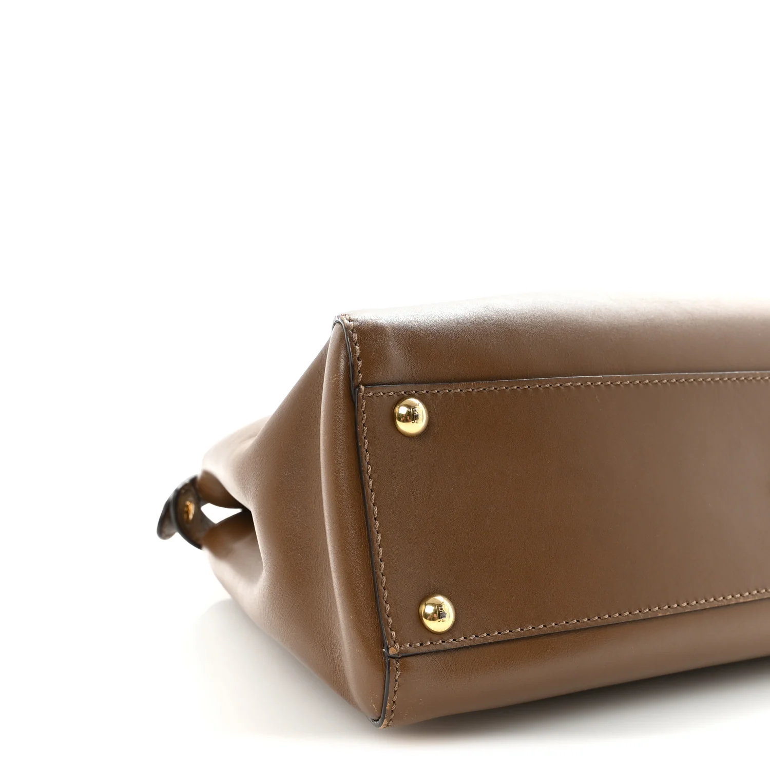Vitello Morgan Fabric Jacquard Pequin Medium Peekaboo Iconic Satchel Foresta Tobacco Black - Image 8