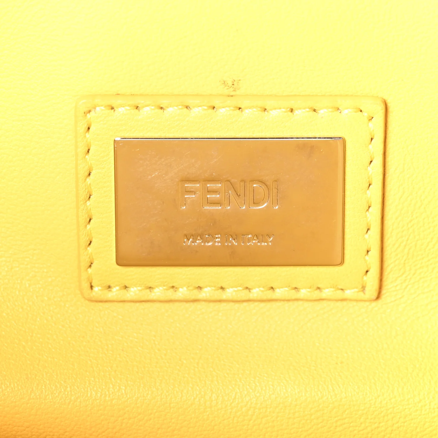 Vitello Morgan Shiny Nappa Medium Peekaboo Iconic Satchel Polvere Sunflower - Image 6