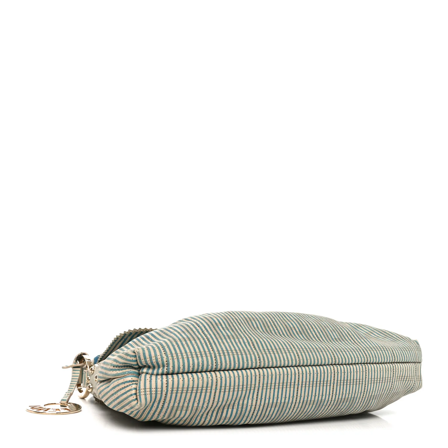 Vitello Perforated FF Striped Small Chef Bag Blue White - Image 4