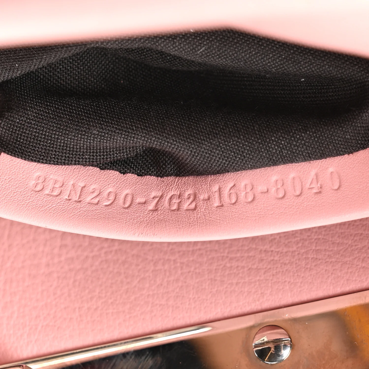 Vitello Seta Lace Up Medium Peekaboo Iconic Satchel Bubblegum - Image 7