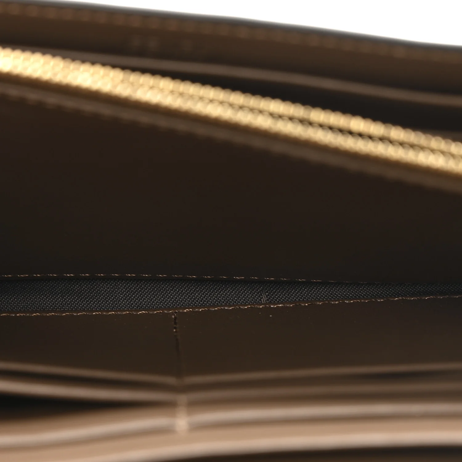 Vitello Soft F is Fendi Bi-Color FF 1974 Embossed Continental Envelope Wallet On Chain Maya Black - Image 6