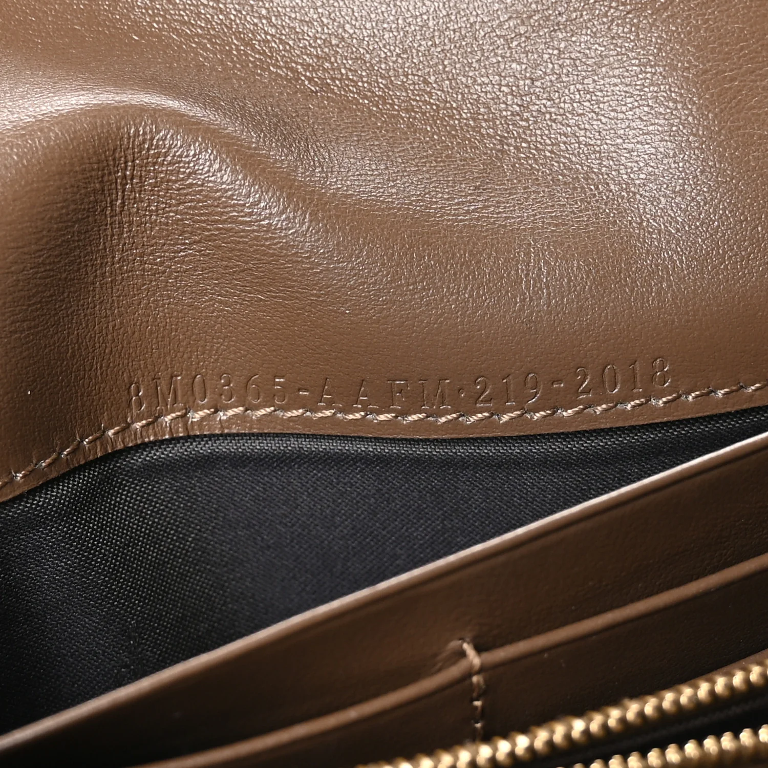 Vitello Soft F is Fendi Bi-Color FF 1974 Embossed Continental Envelope Wallet On Chain Maya Black - Image 6