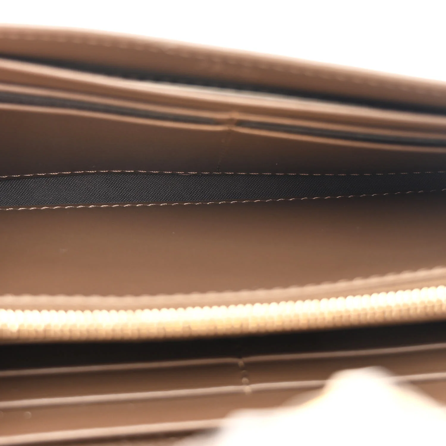 Vitello Soft F is Fendi Bi-Color FF 1974 Embossed Continental Envelope Wallet On Chain Maya Black - Image 5