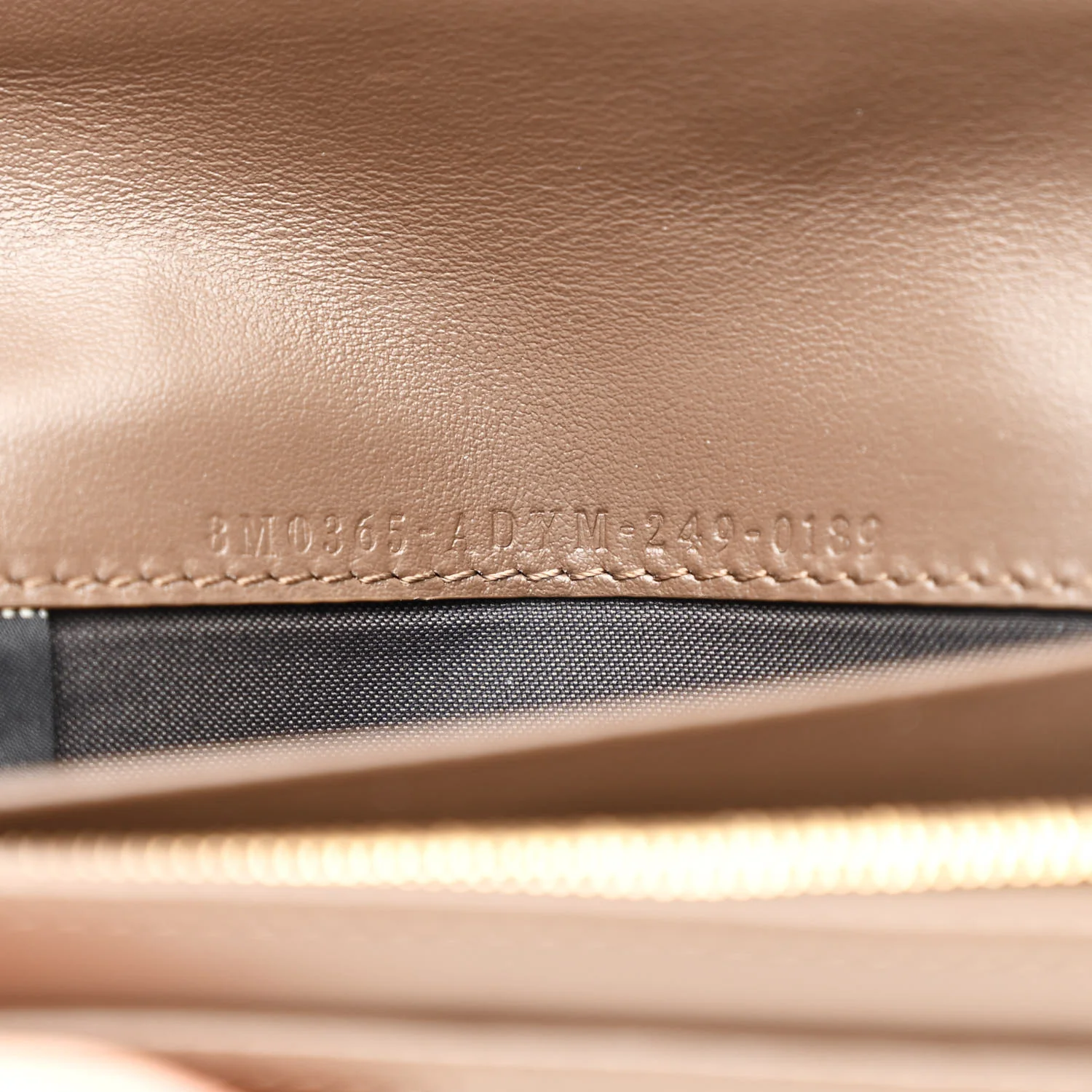 Vitello Soft F is Fendi Bi-Color FF 1974 Embossed Continental Envelope Wallet On Chain Maya Black - Image 8