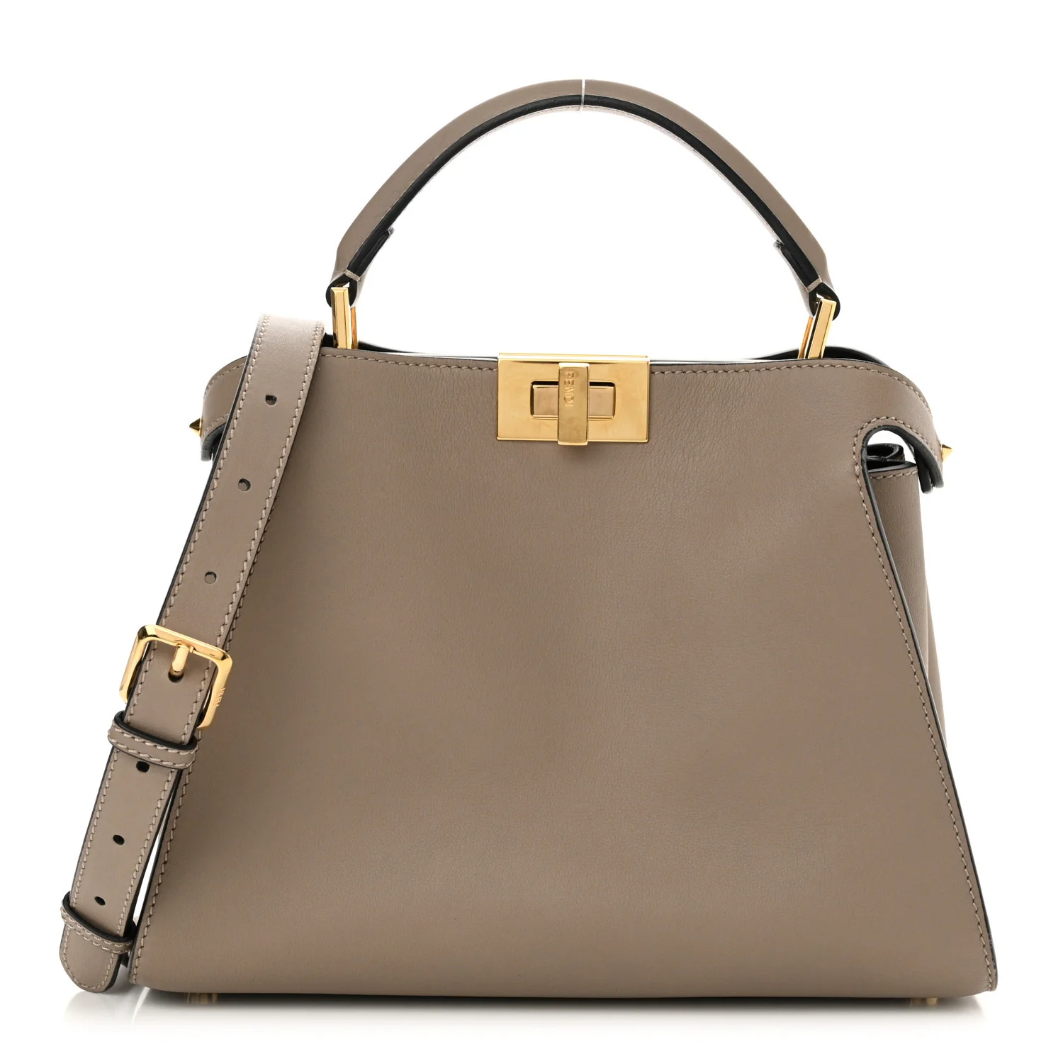 Vitello Tahiti Burro Medium Peekaboo Iconic Essentially Satchel Tortora Black