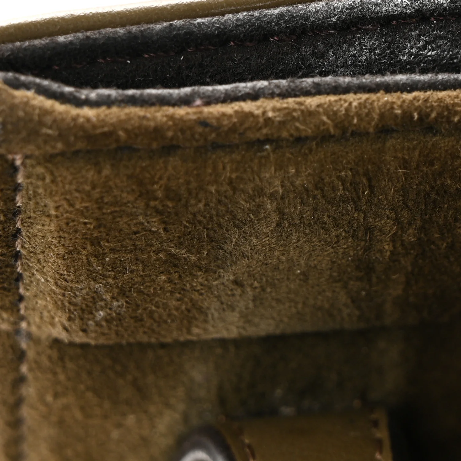 Vitello Vernice Camoscio Mini Fendi Origami Military Brown Avocado - Image 12