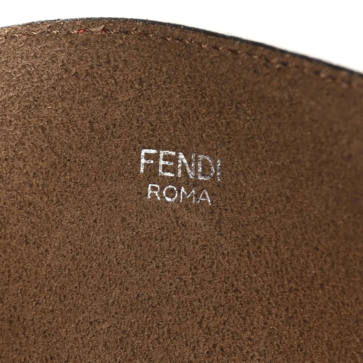 Vitello Vienna Enamel F is Fendi Shopping Tote Fiamma Taupe - Image 7