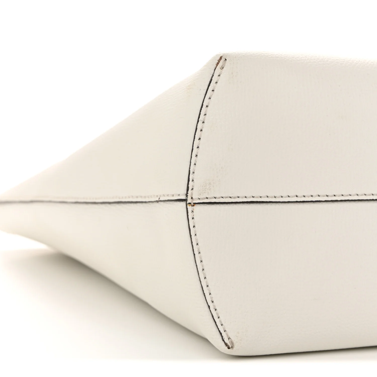 Vitello Vienna Enamel F is Fendi Shopping Tote White Taupe - Image 10