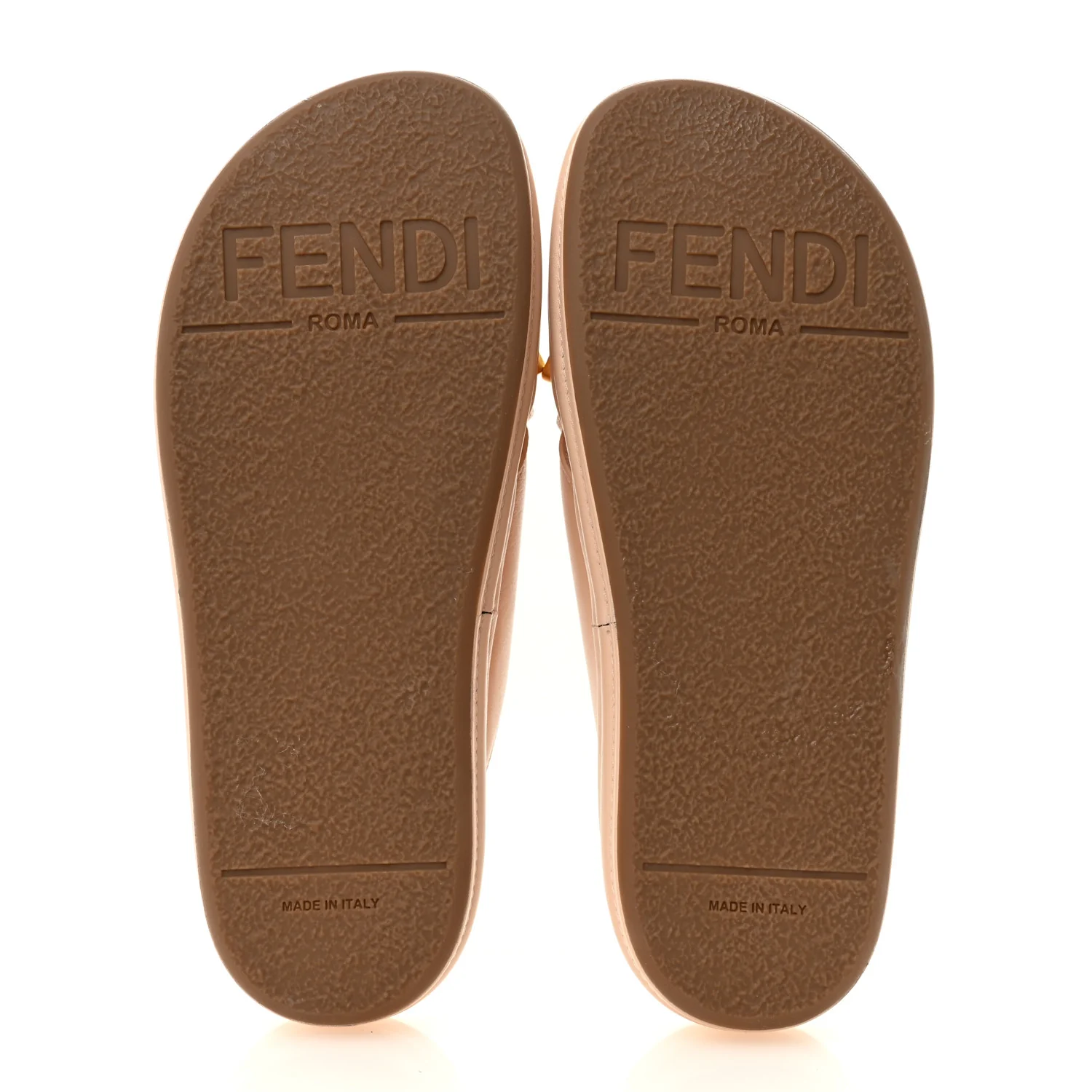 Vitello Womens Fendigraphy Slide Sandals 37 Light Rose - Image 6