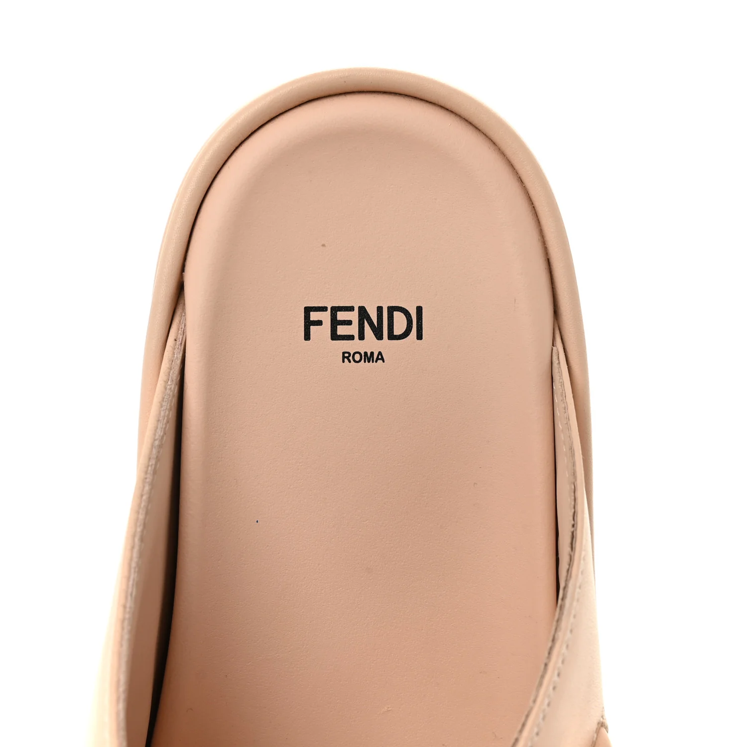 Vitello Womens Fendigraphy Slide Sandals 37 Light Rose - Image 8