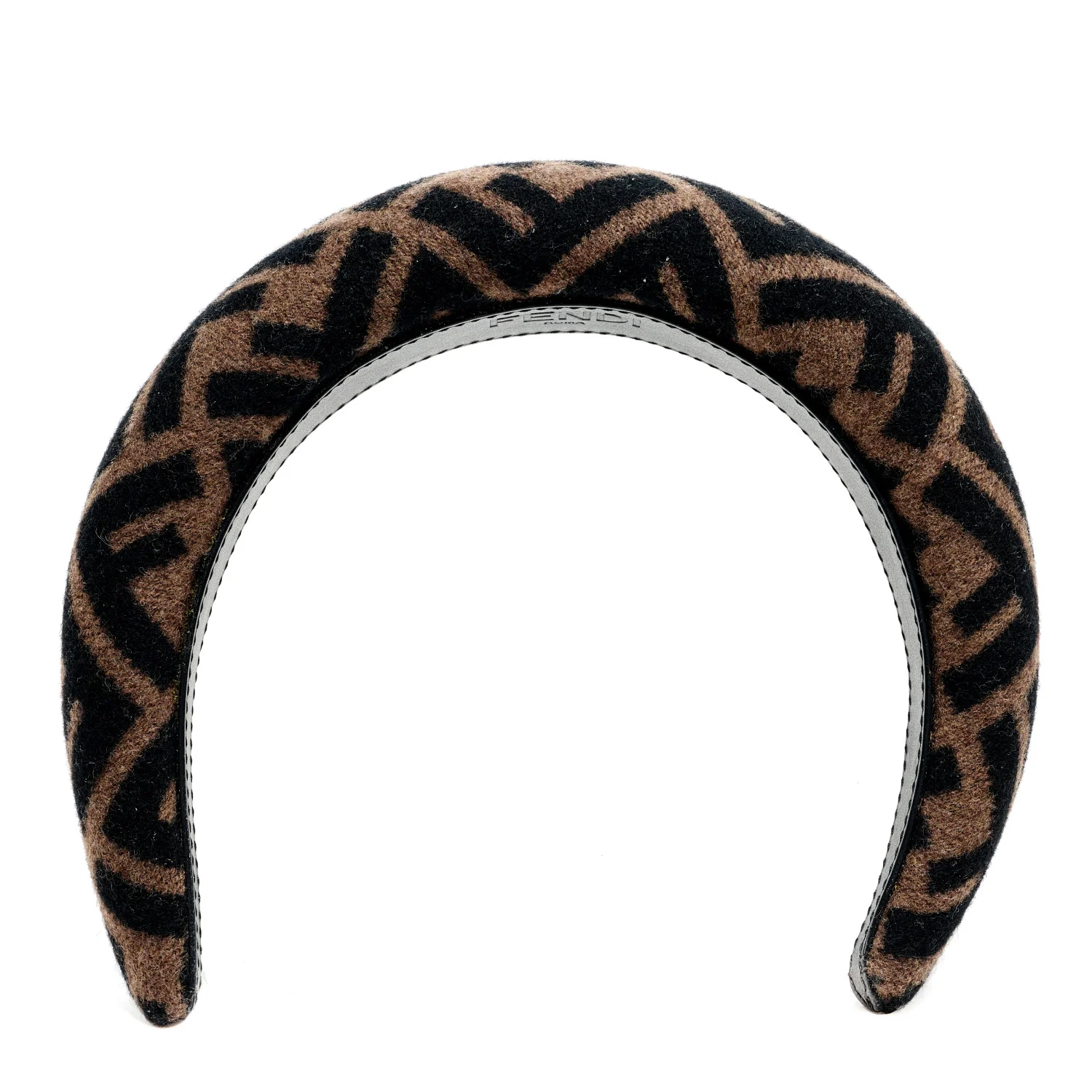 Wool Cashmere FF Logo Headband Tobacco