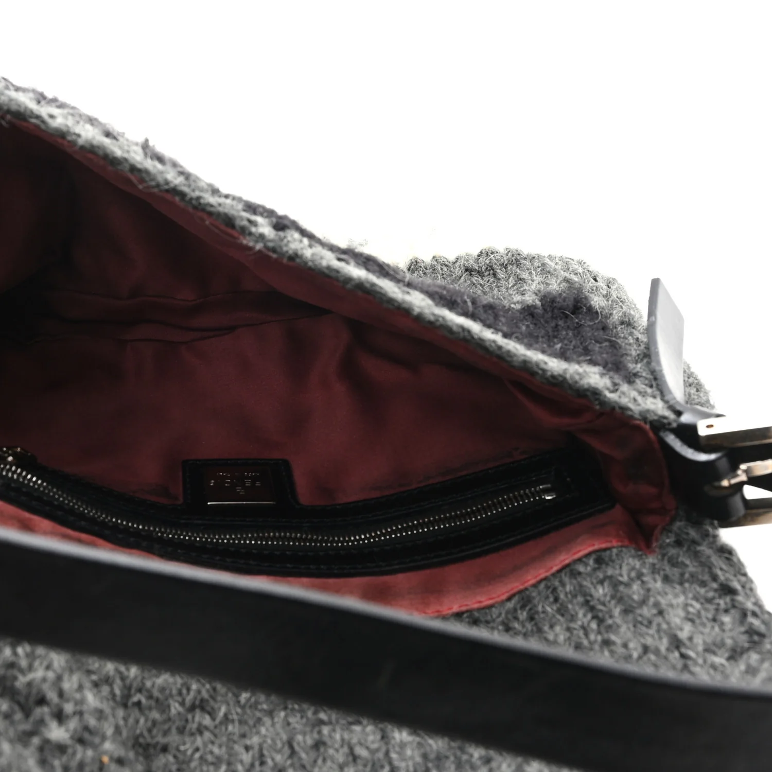 Wool Knit Baguette Grey - Image 5