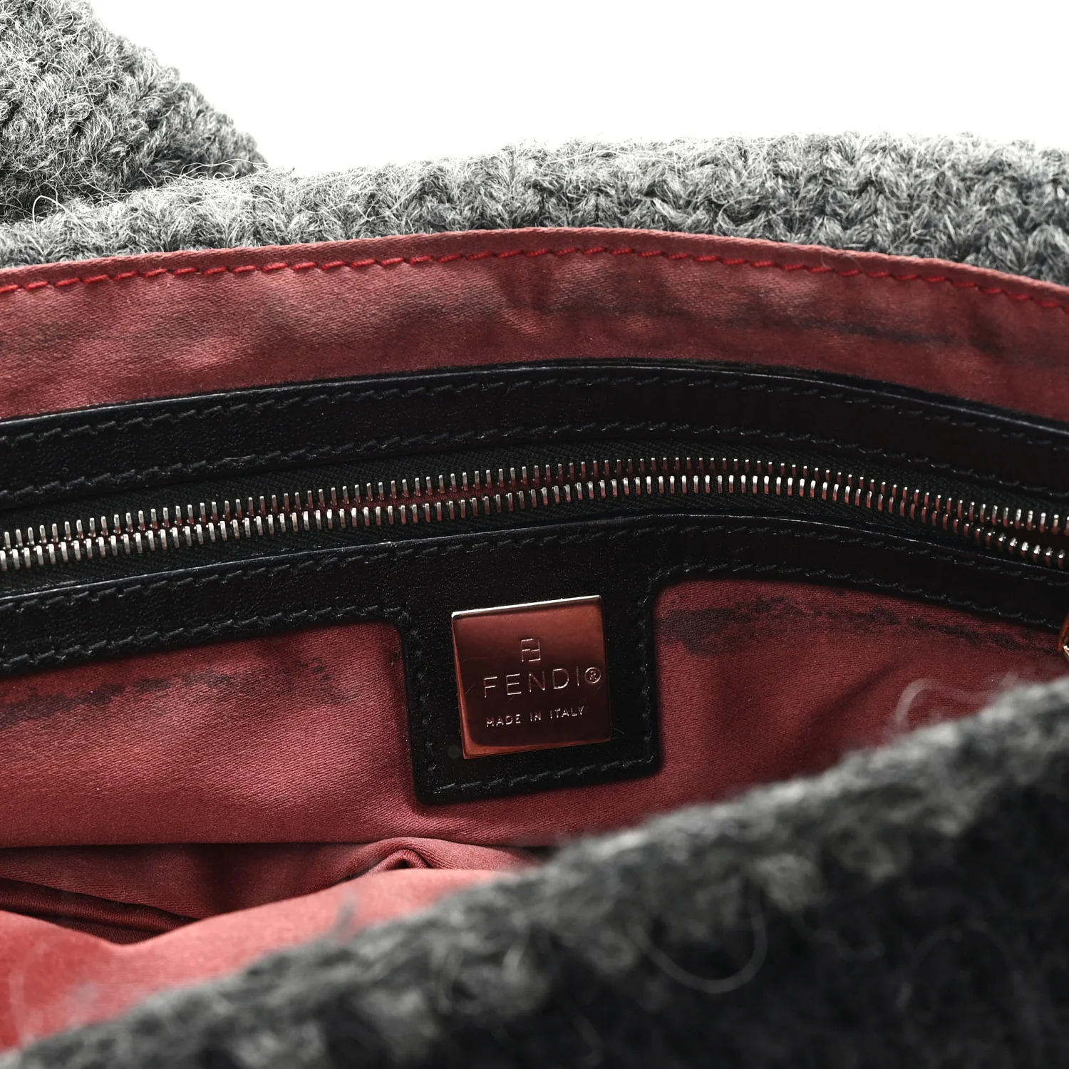 Wool Knit Baguette Grey - Image 6