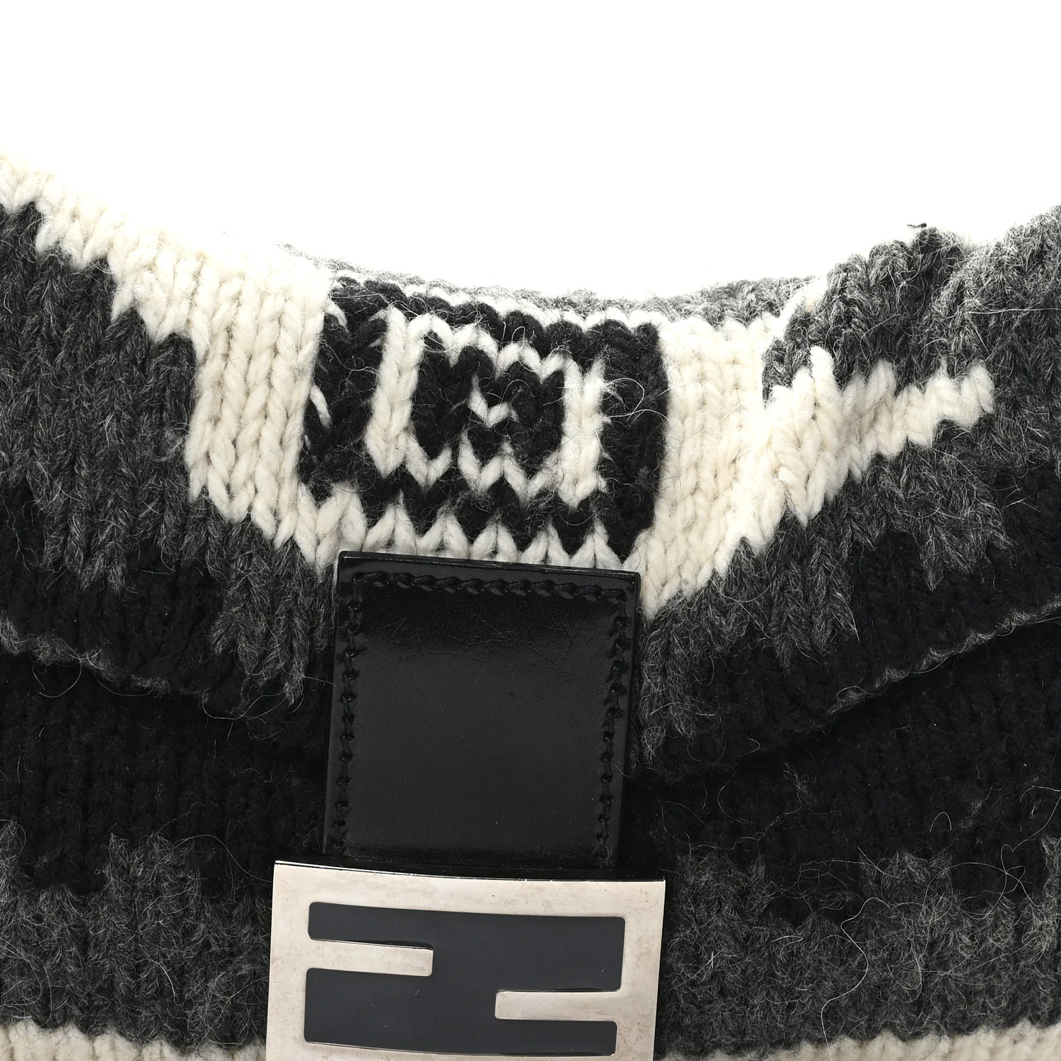 Wool Knit Baguette Grey - Image 7