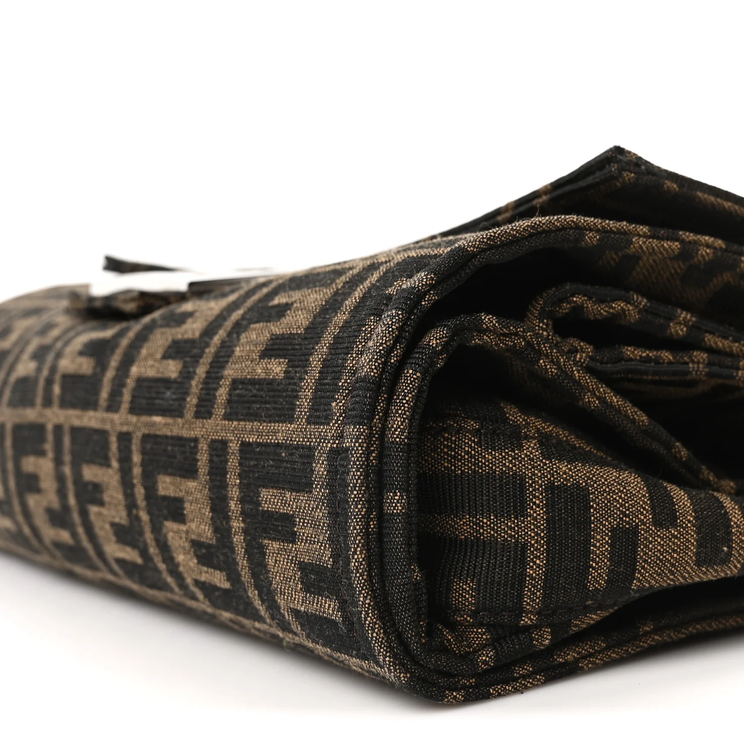 x FRGMT Woven Fabric Jacquard FF Embroidered Baguette Foldable Tote Tobacco Moro - Image 10