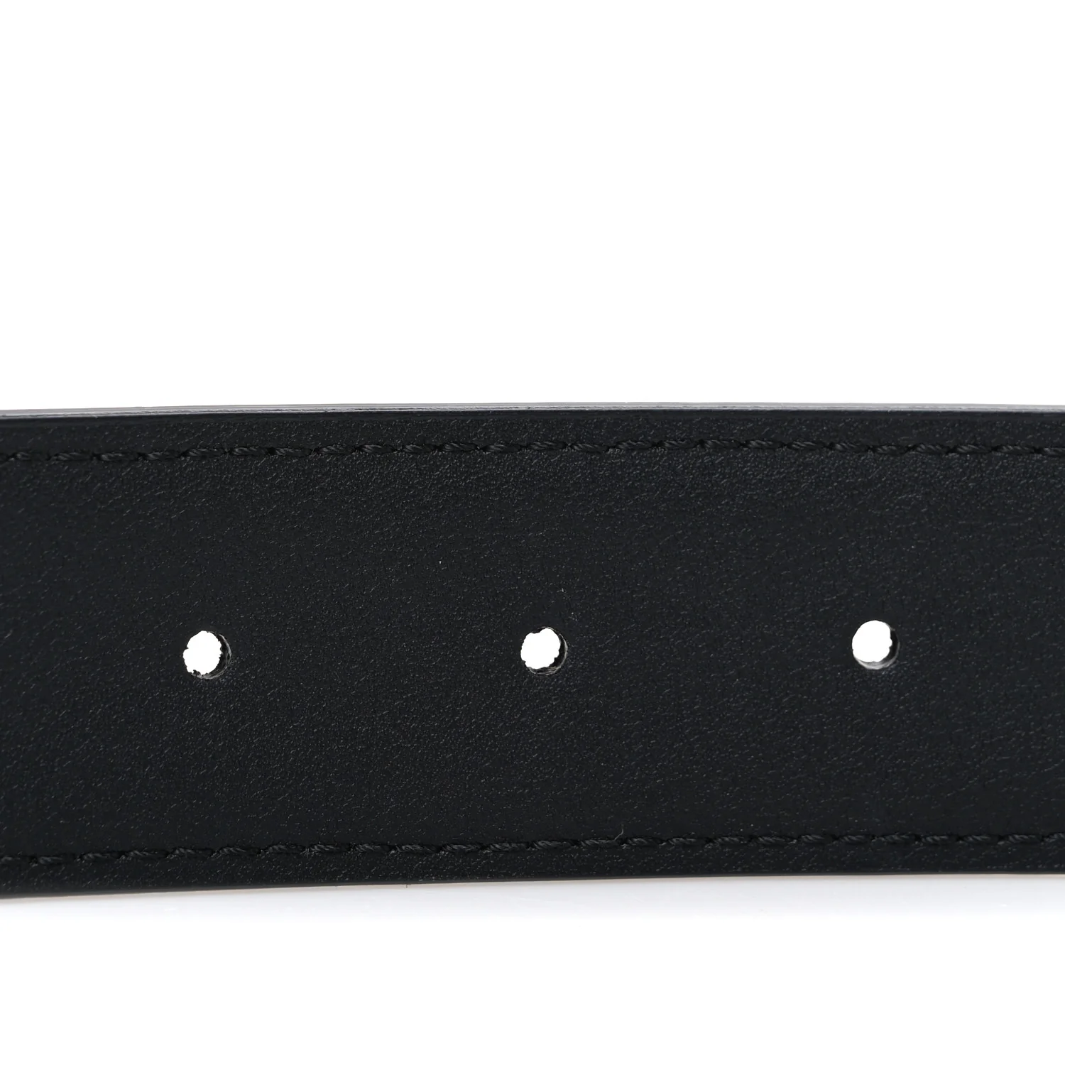 X MARC JACOBS Canvas Vitello King FF Belt 70 28 Black White - Image 4