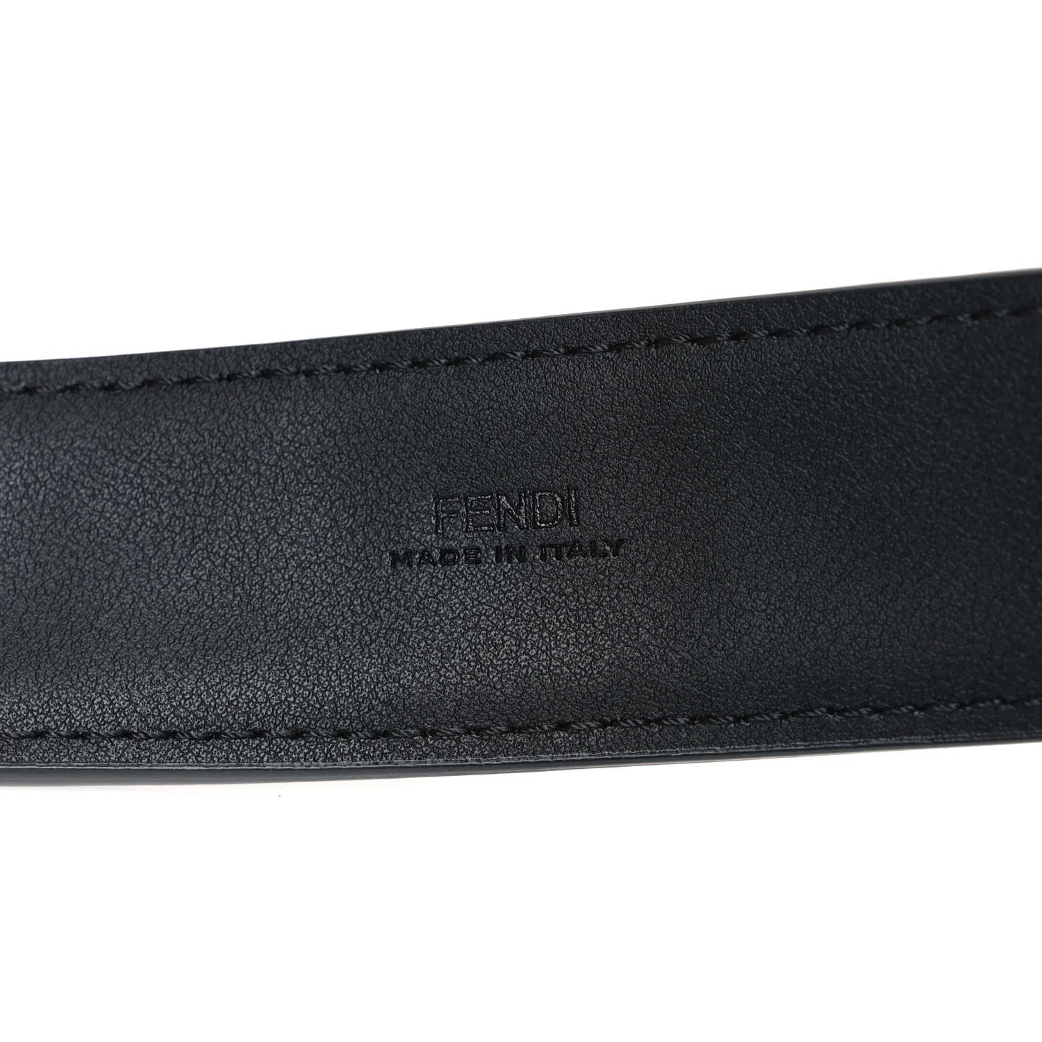 X MARC JACOBS Canvas Vitello King FF Belt 70 28 Black White - Image 5