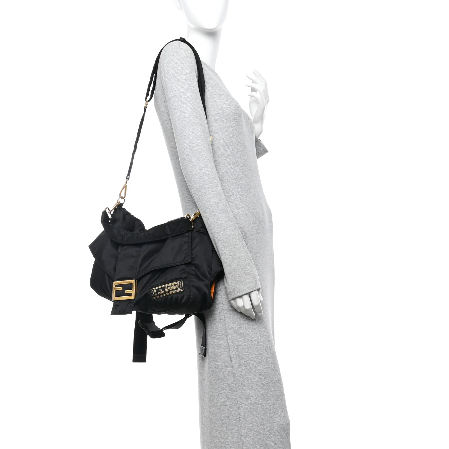 X PORTER Nylon Regular Belt Baguette Black - Image 2