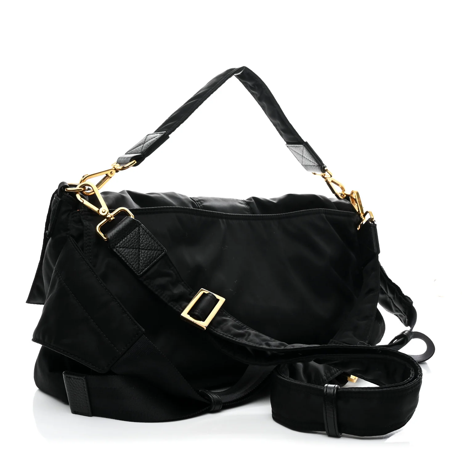X PORTER Nylon Regular Belt Baguette Black - Image 3