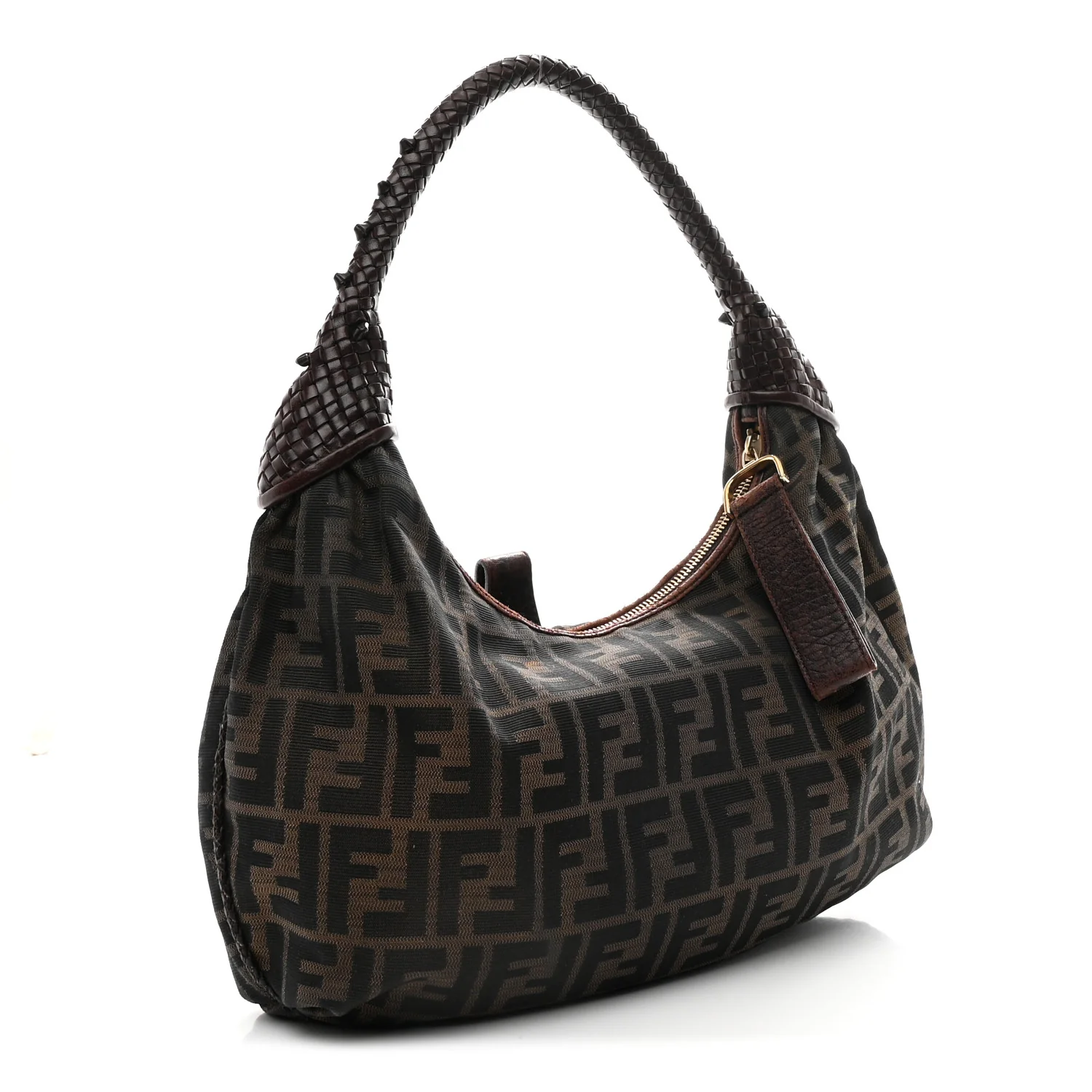 Zucca Nappa Nuvolata Vitello Tortuga Medium Spy Hobo Tobacco Moro - Image 5