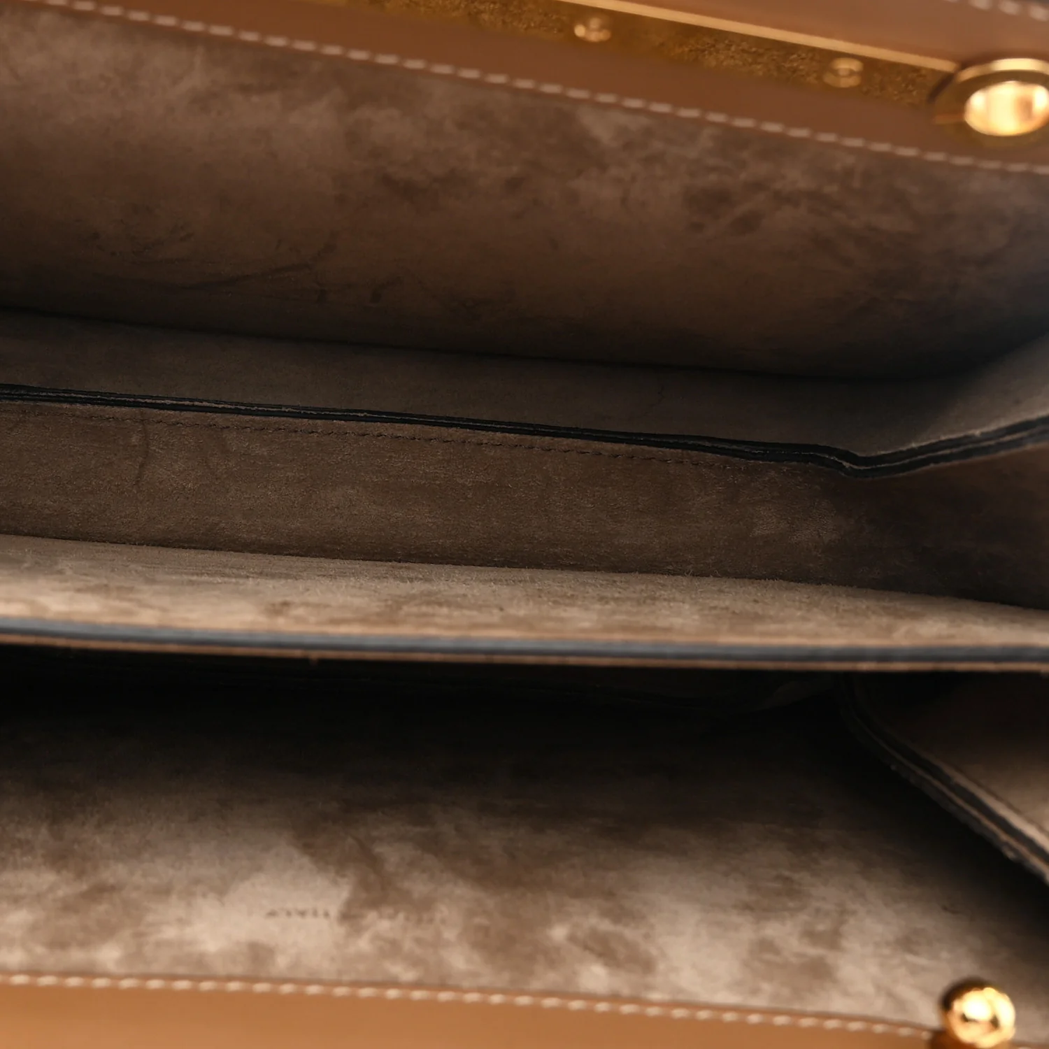 Zucca Suede Vitello King Luxor Fendi Touch Shoulder Bag Tobacco - Image 5
