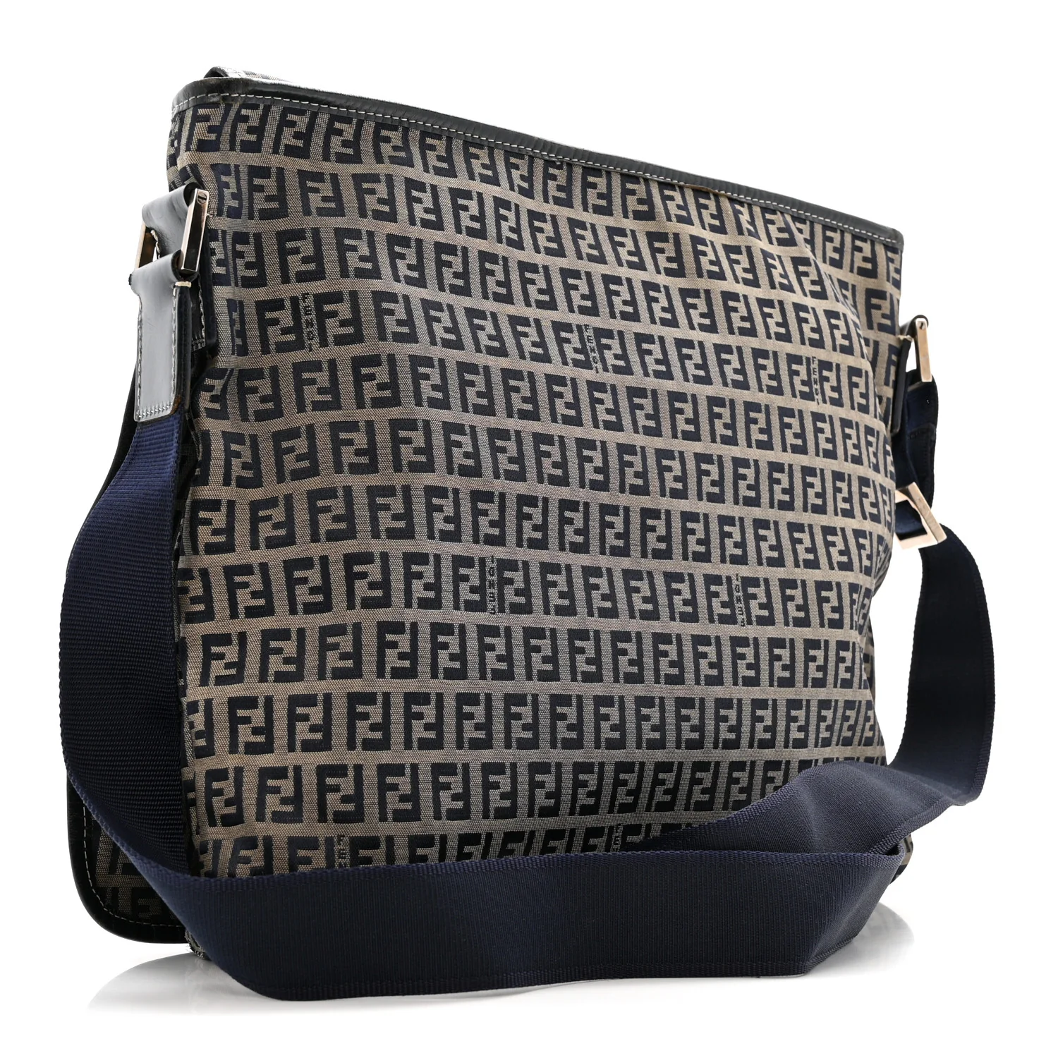 Zucchino Crossbody Messenger Bag Navy - Image 3