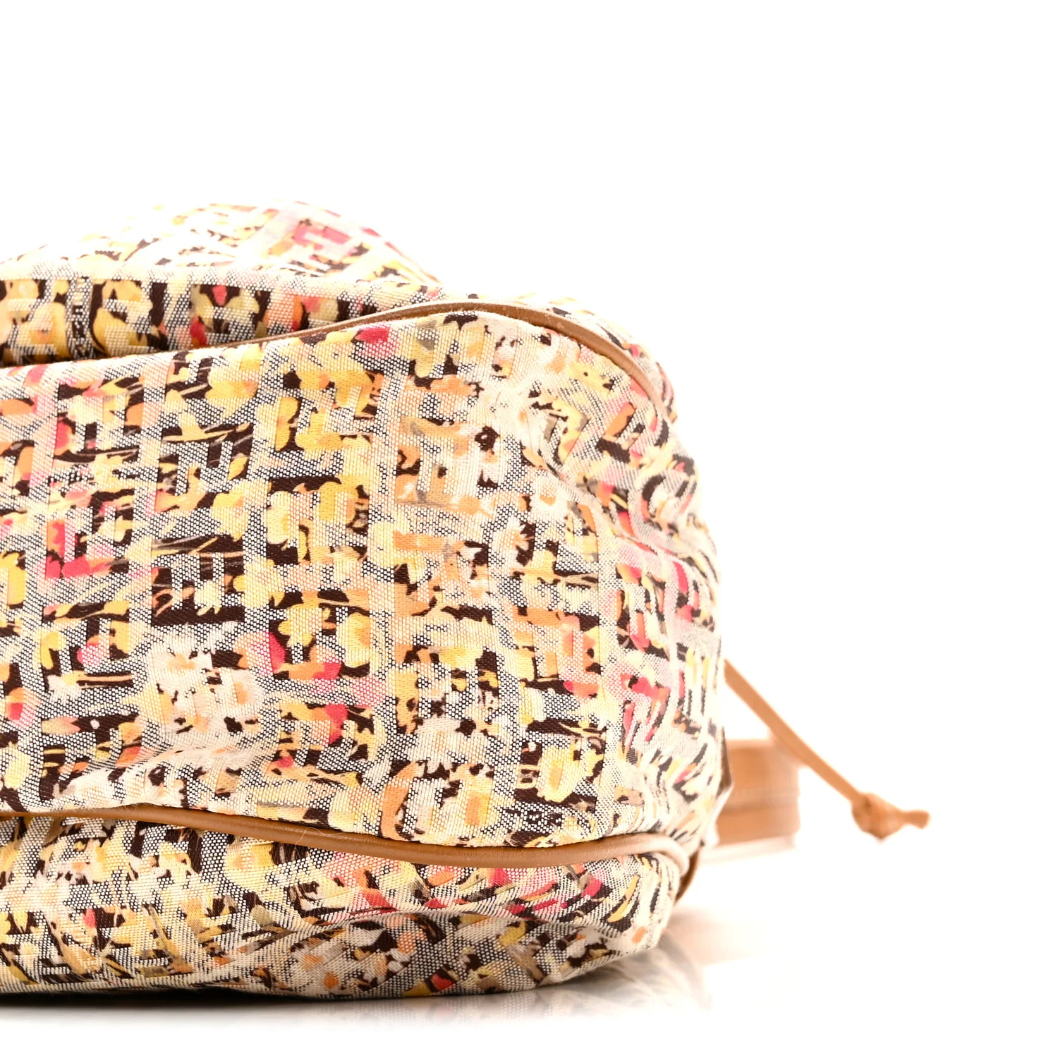 Zucchino Vitello Floral Forever Bucket Bag Pesca Giallo Saddler - Image 10